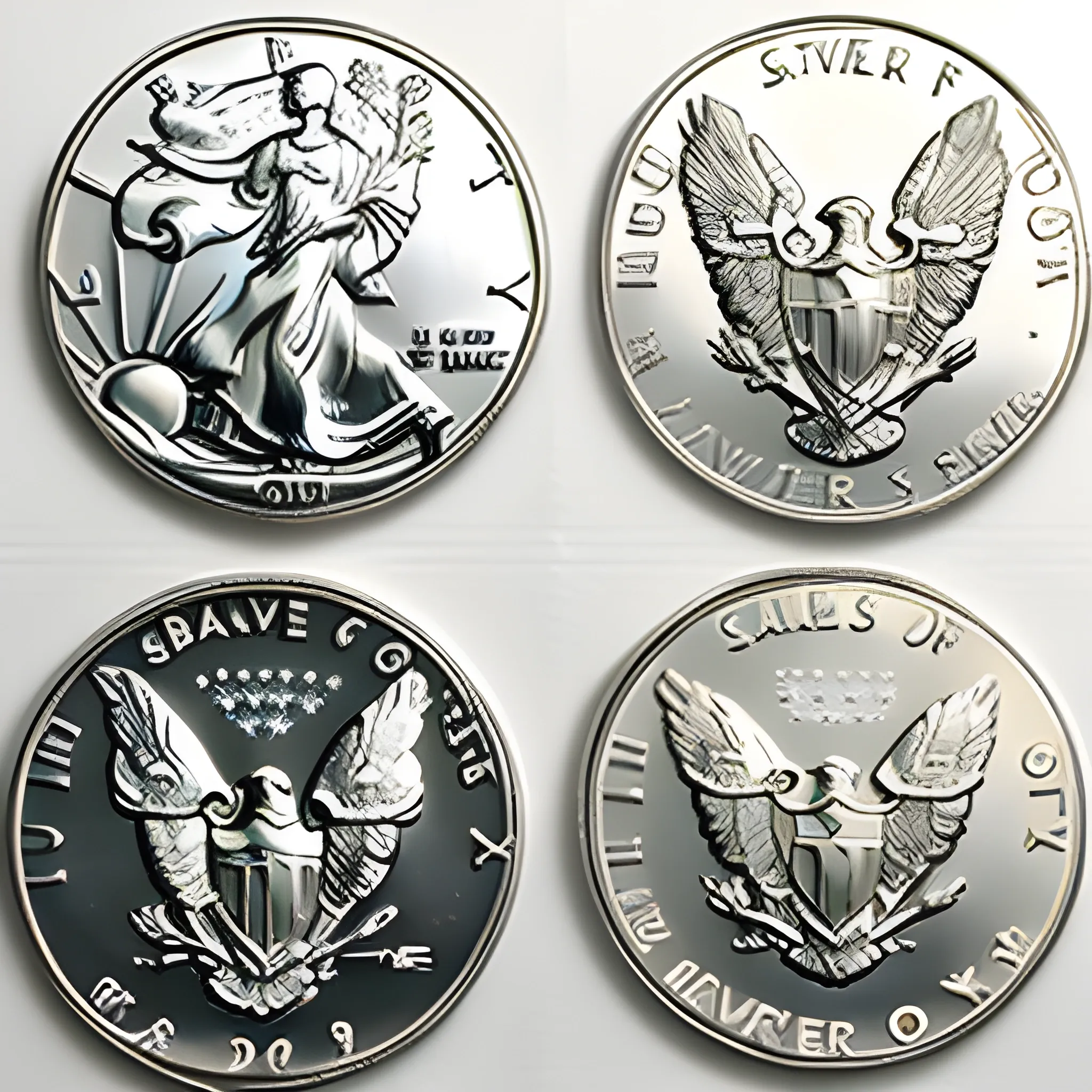 silver eagle coins lot