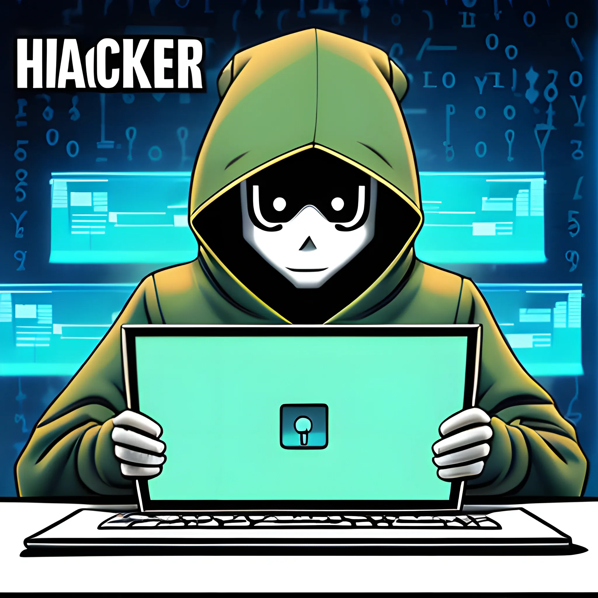  Cartoon, hacker