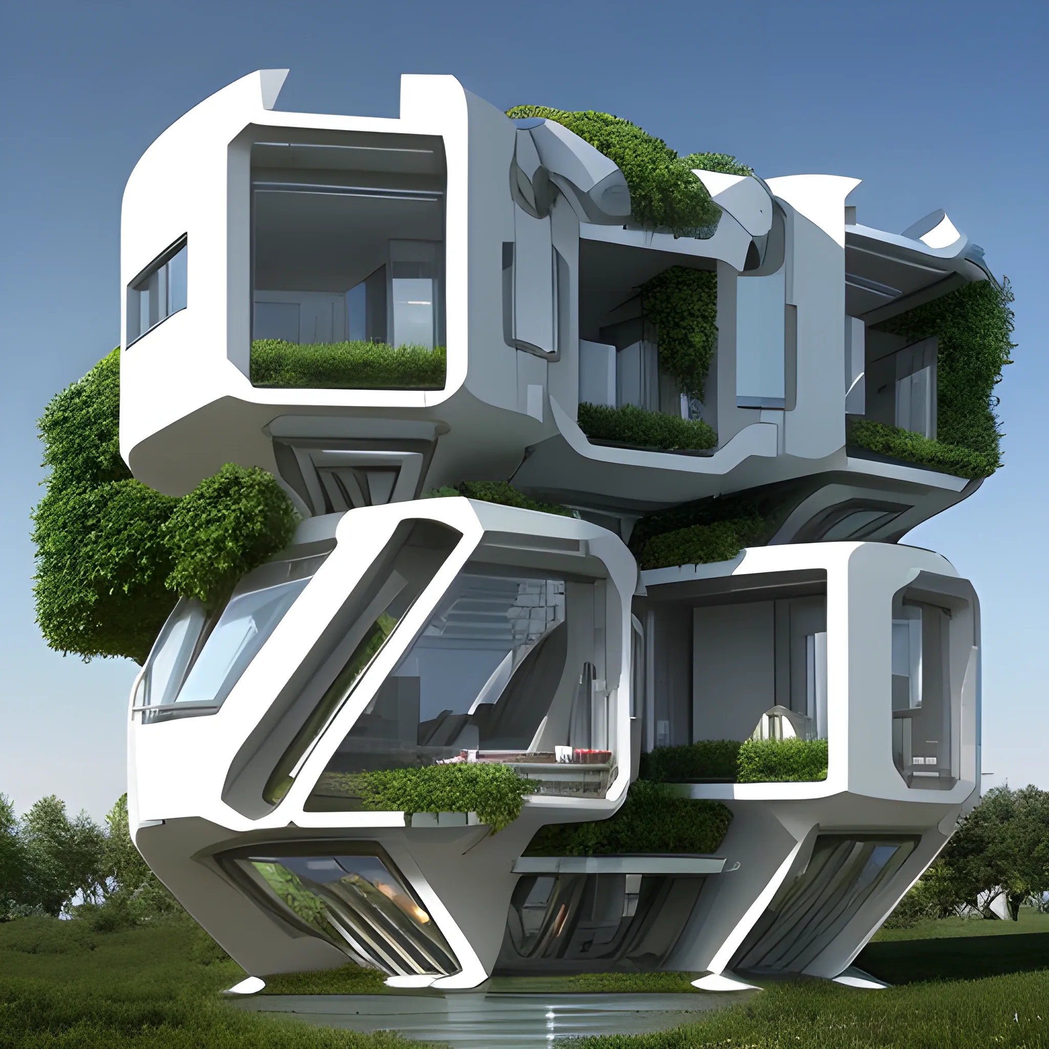 futuristic houses 2050