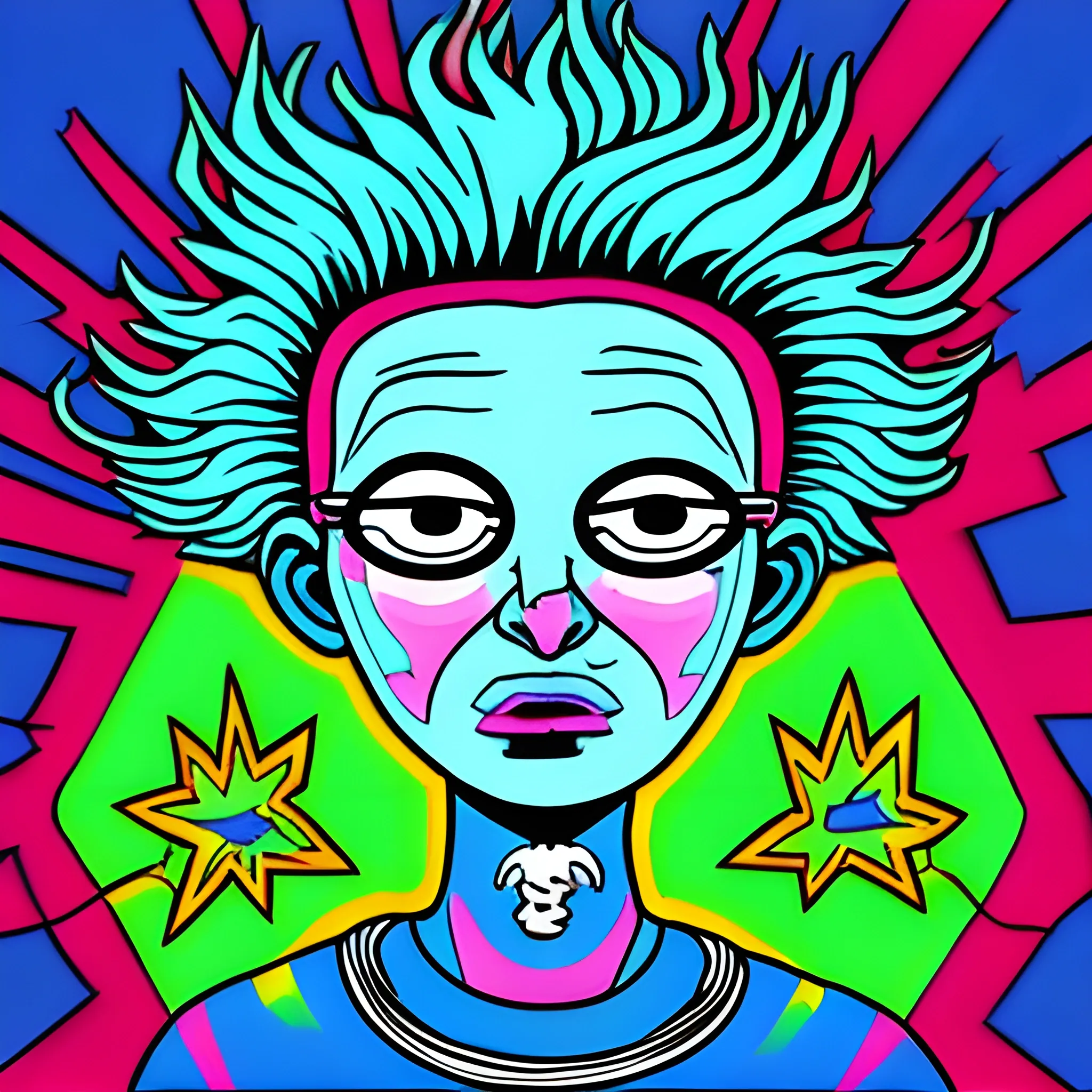 Chonny Jash in the mind electric , Trippy, Cartoon