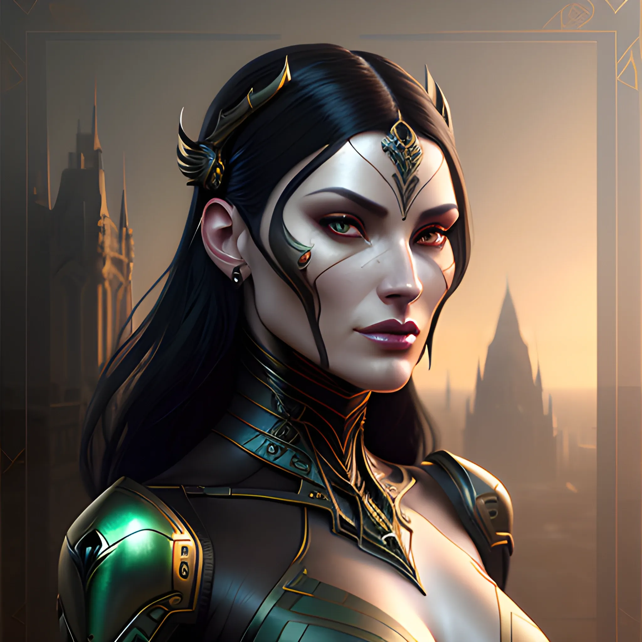 mdjrny-v4 style dark angel, young female face,aesthetic, young female face, symmetric, elegant, ornate, luxury, matte painting, ultra realistic, concept art, intricate details, highly detailed, photorealistic, octane render, 8k, unreal engine, sharp focus, volumetric lighting unreal engine. art by artgerm and greg rutkowski and Alphonse Mucha and Vraska Golgari, cinematic rendering,Cinematic Lighting --q 2 --ar 9:16, Cartoon