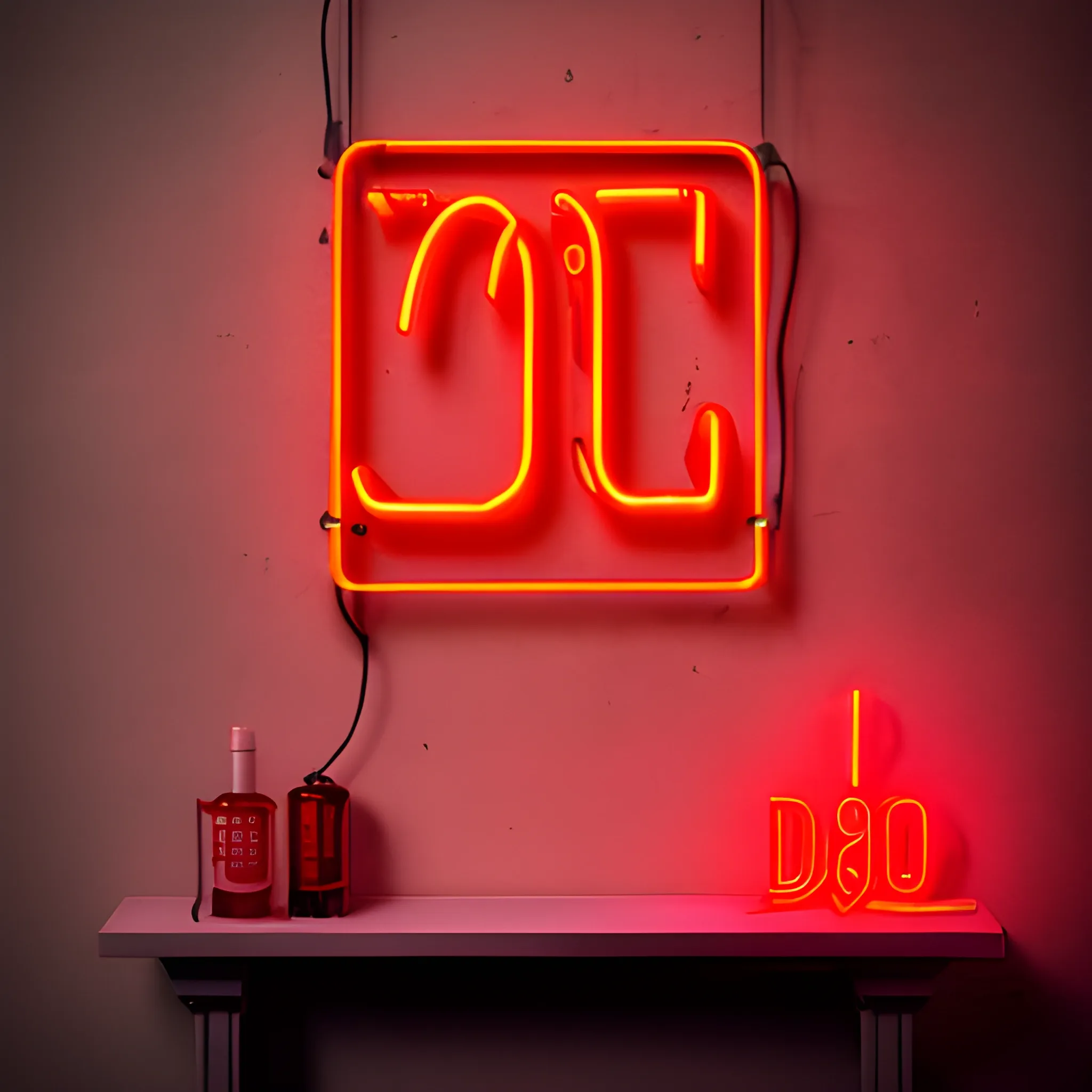 Red neon sign Diablo


