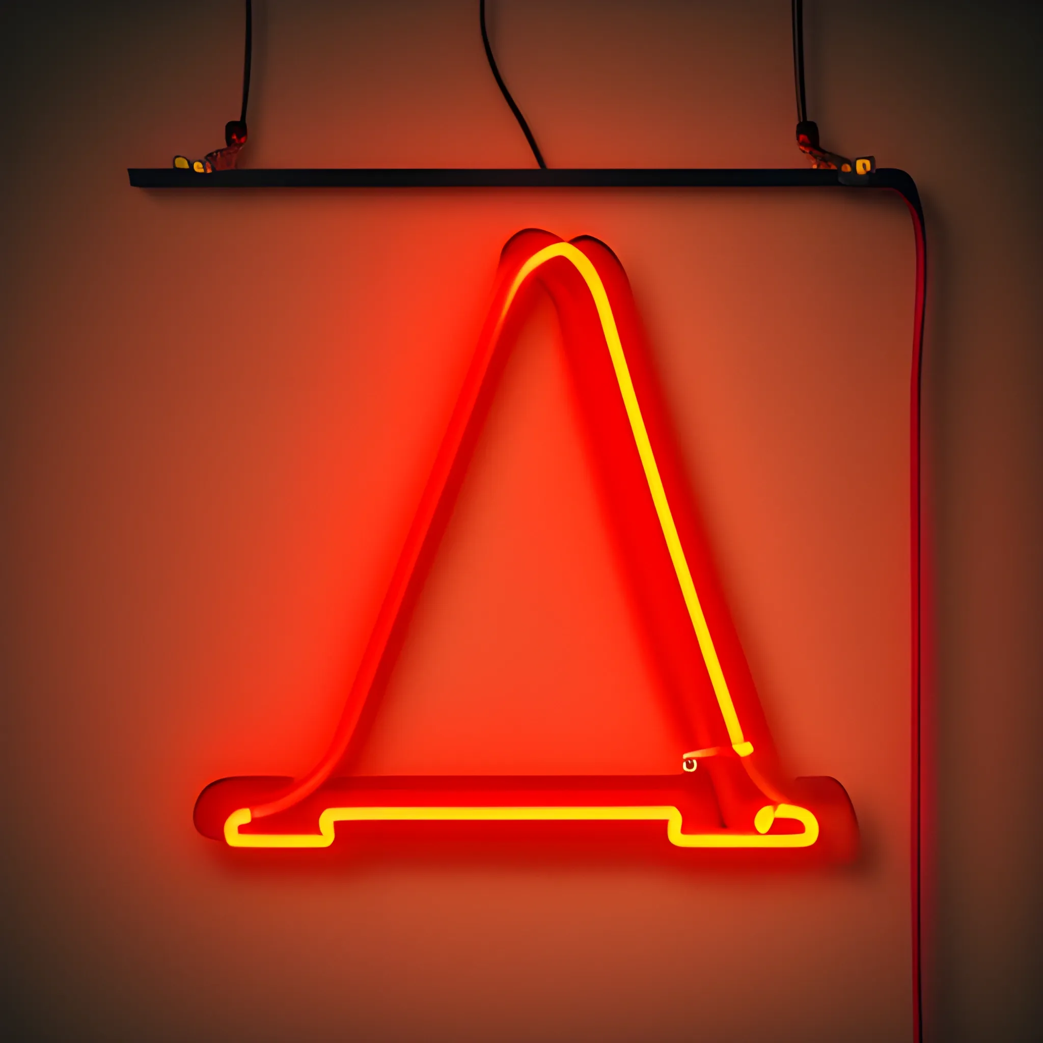 Red neon sign of the devil

