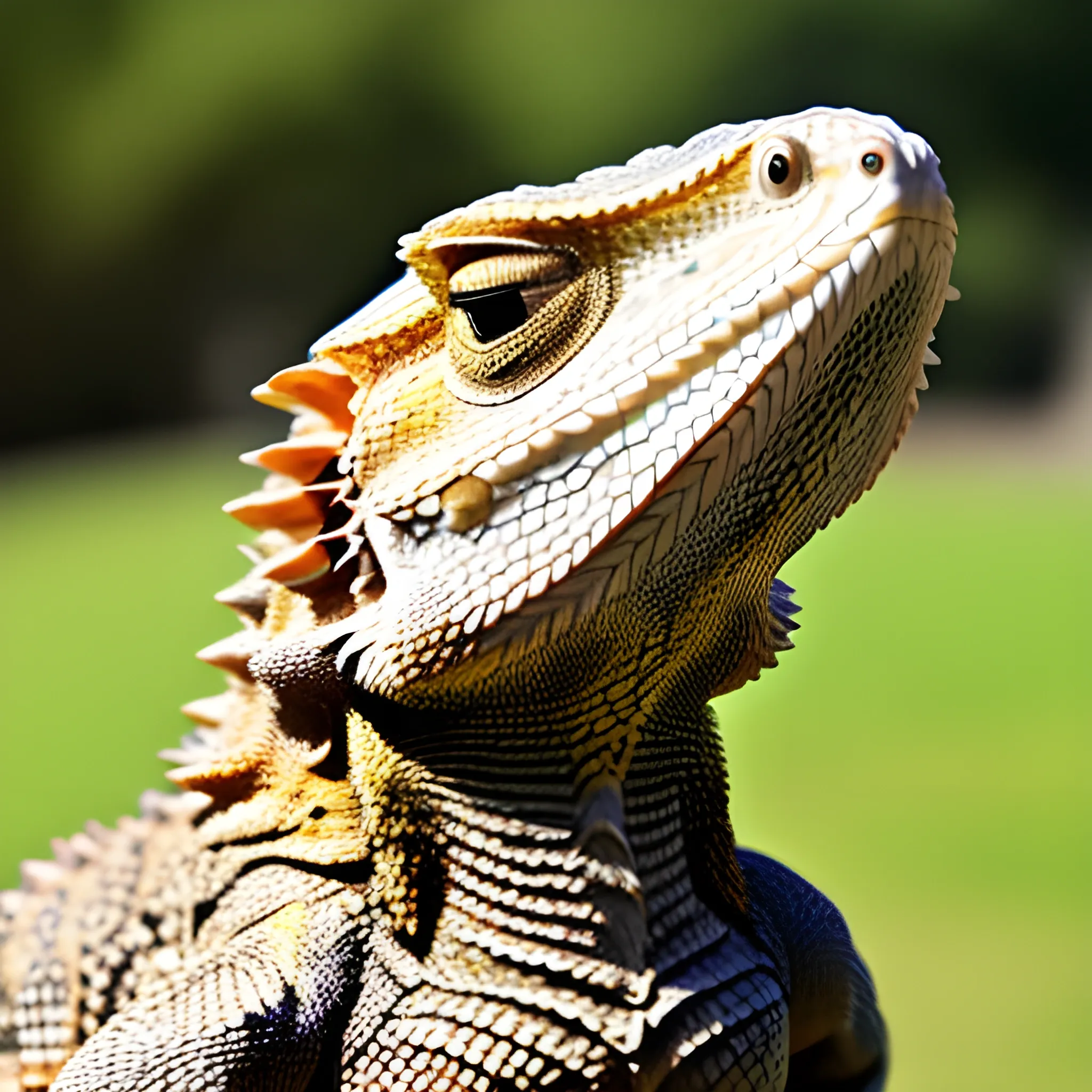 Stubbs the awesome Bearded dragon, king of all bearded dragons, , Trippy