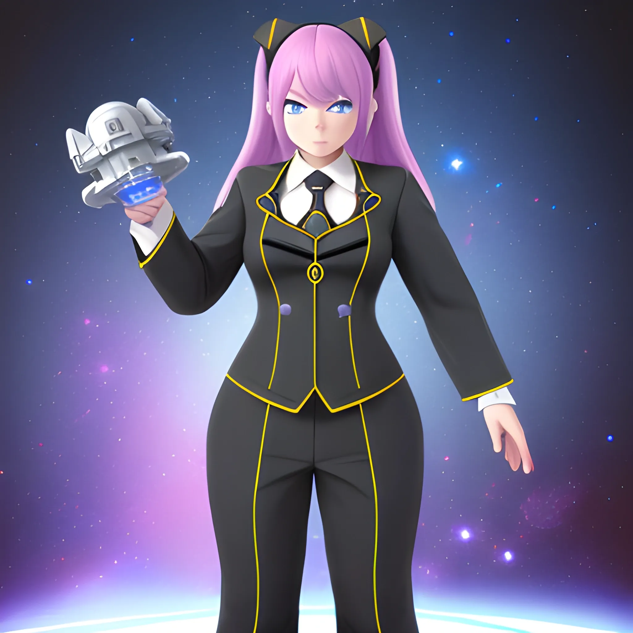 cosmic battlecruiser in maid suit