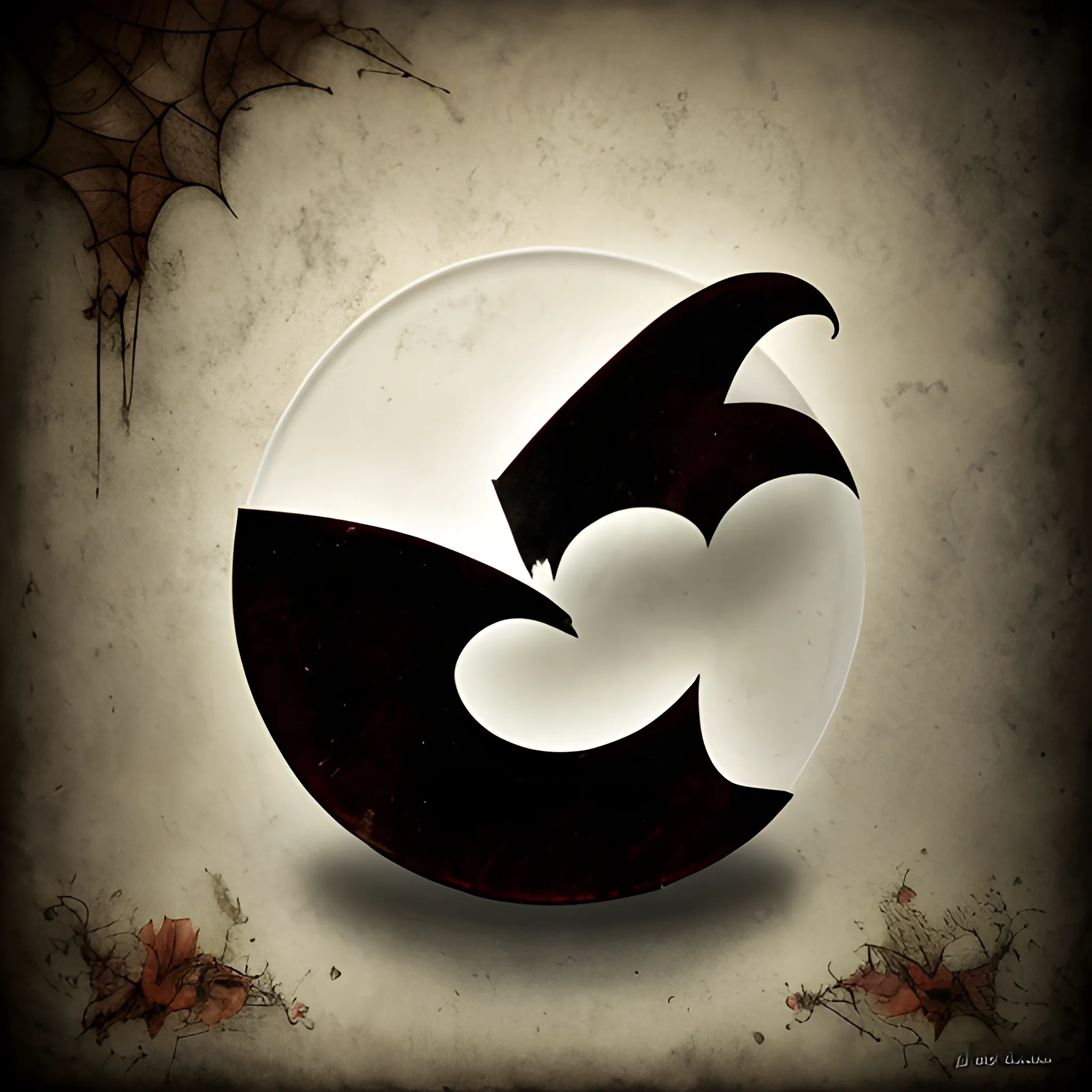 Letter E with bats ghost-style photo, using Halloween style, environmental photo, layered translucent, color still life, using precious materials, high resolution -- v 5.2 -- s 50, 3D