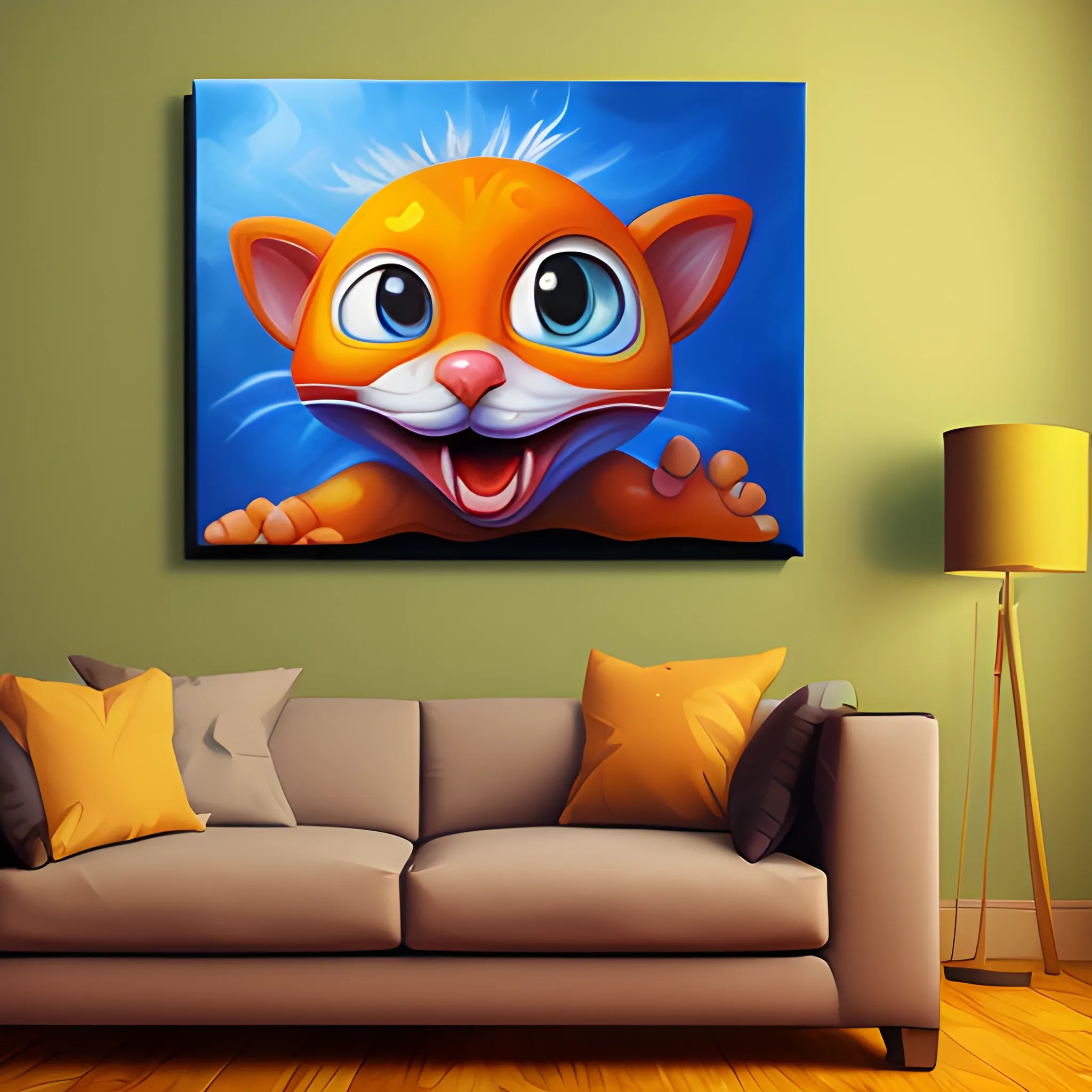 Make cartoon, 3D, Oil Painting, 3D