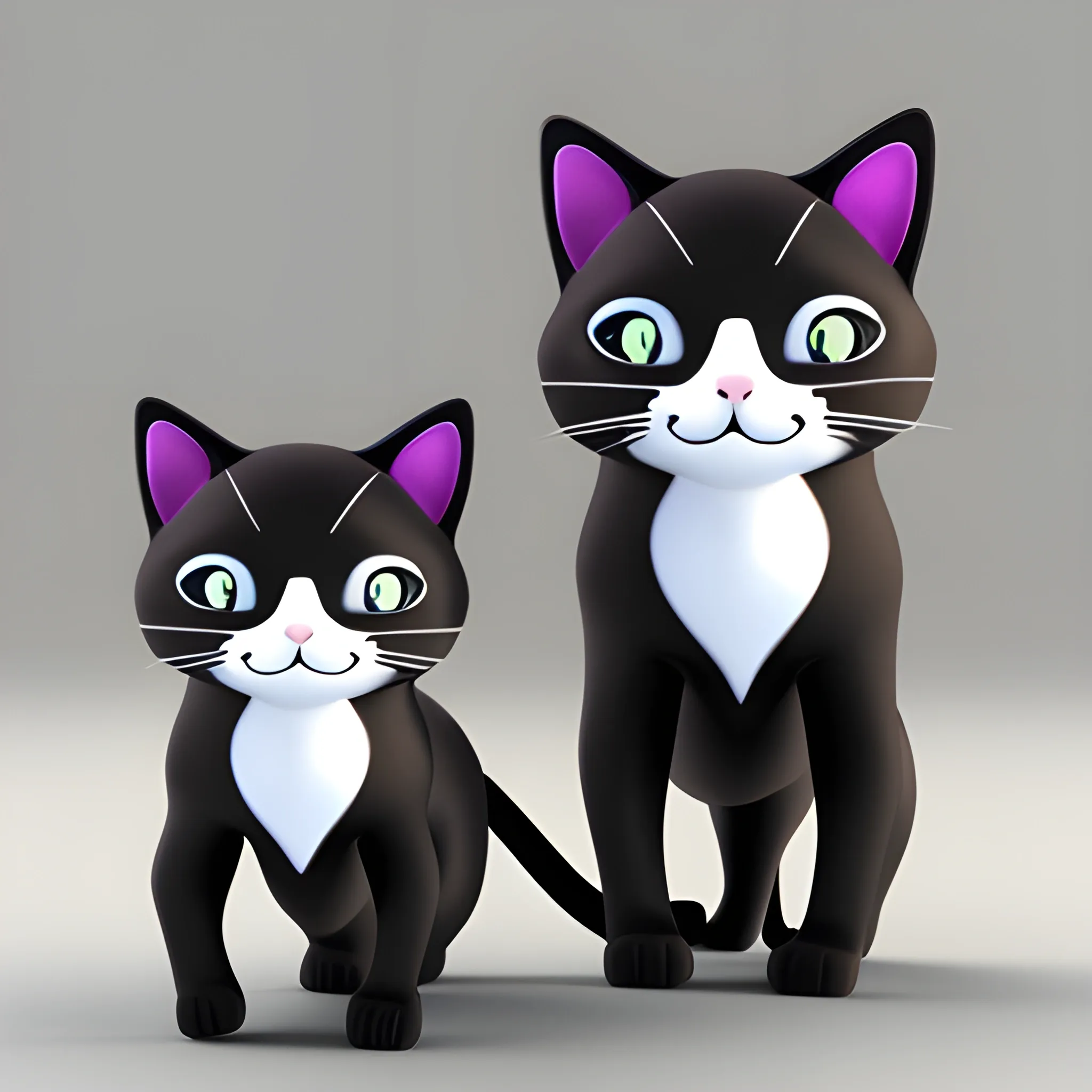 , 3D cat and pipel
