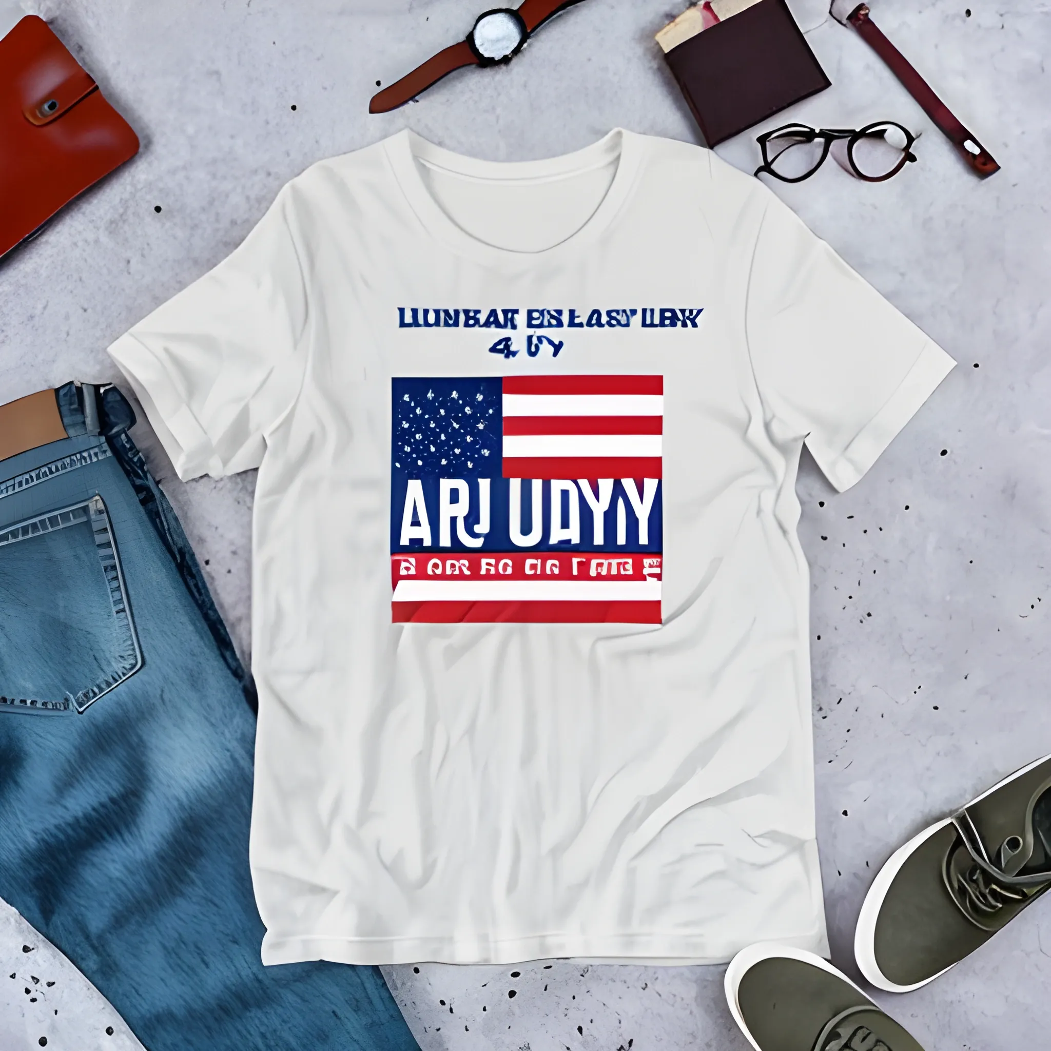 t-shirt design for 4th July celebration 
