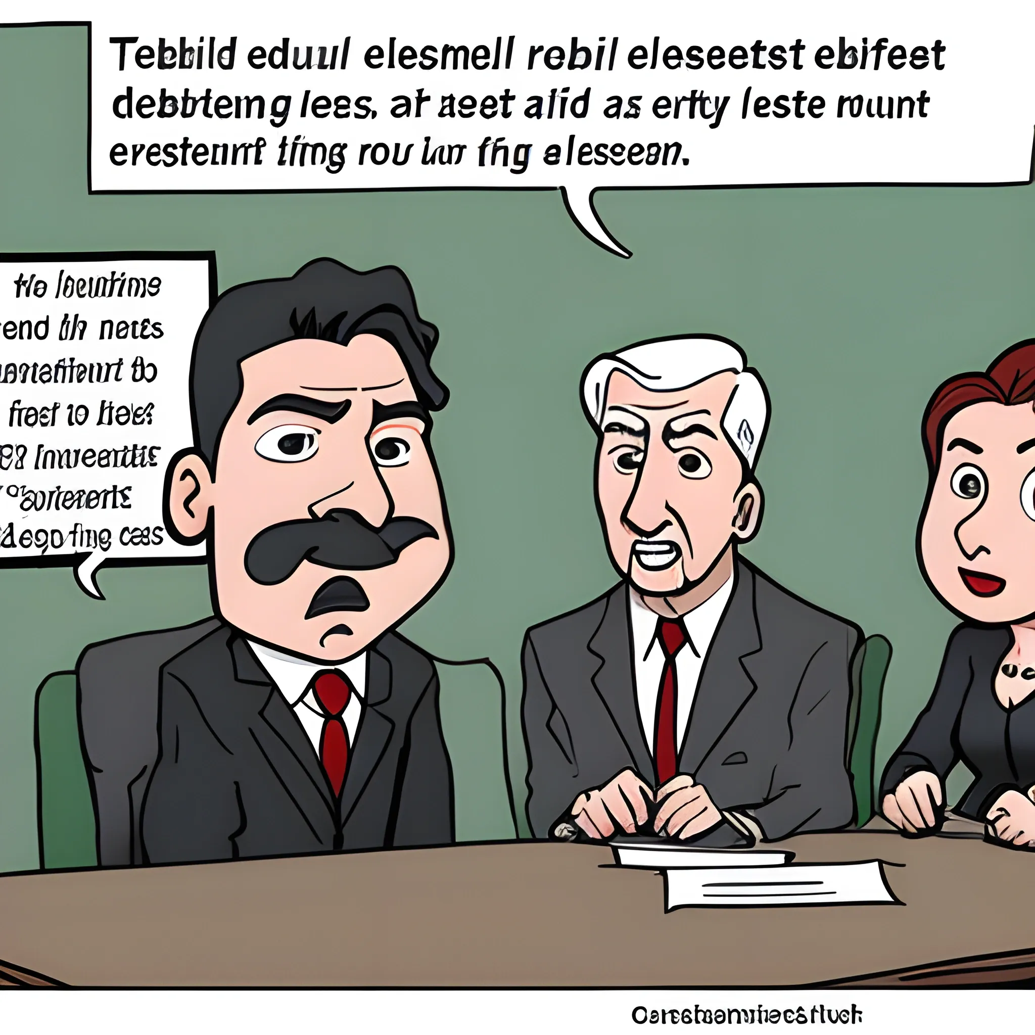 individuals who incur debt due to investment losses, Cartoon