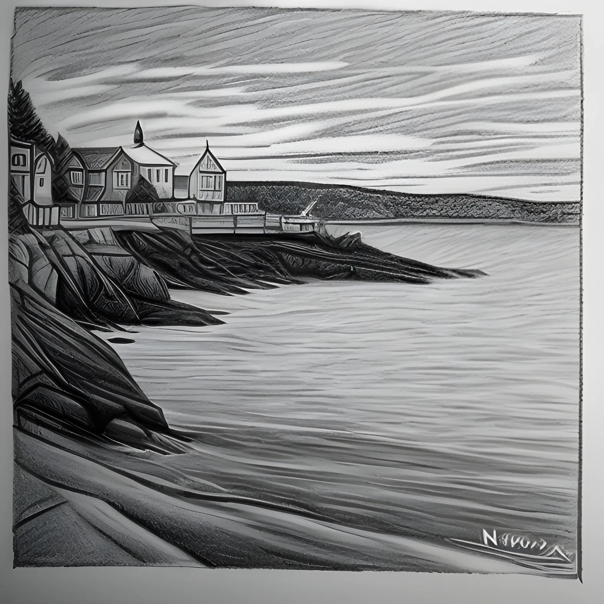 Halifix Nova Scotia , Pencil Sketch