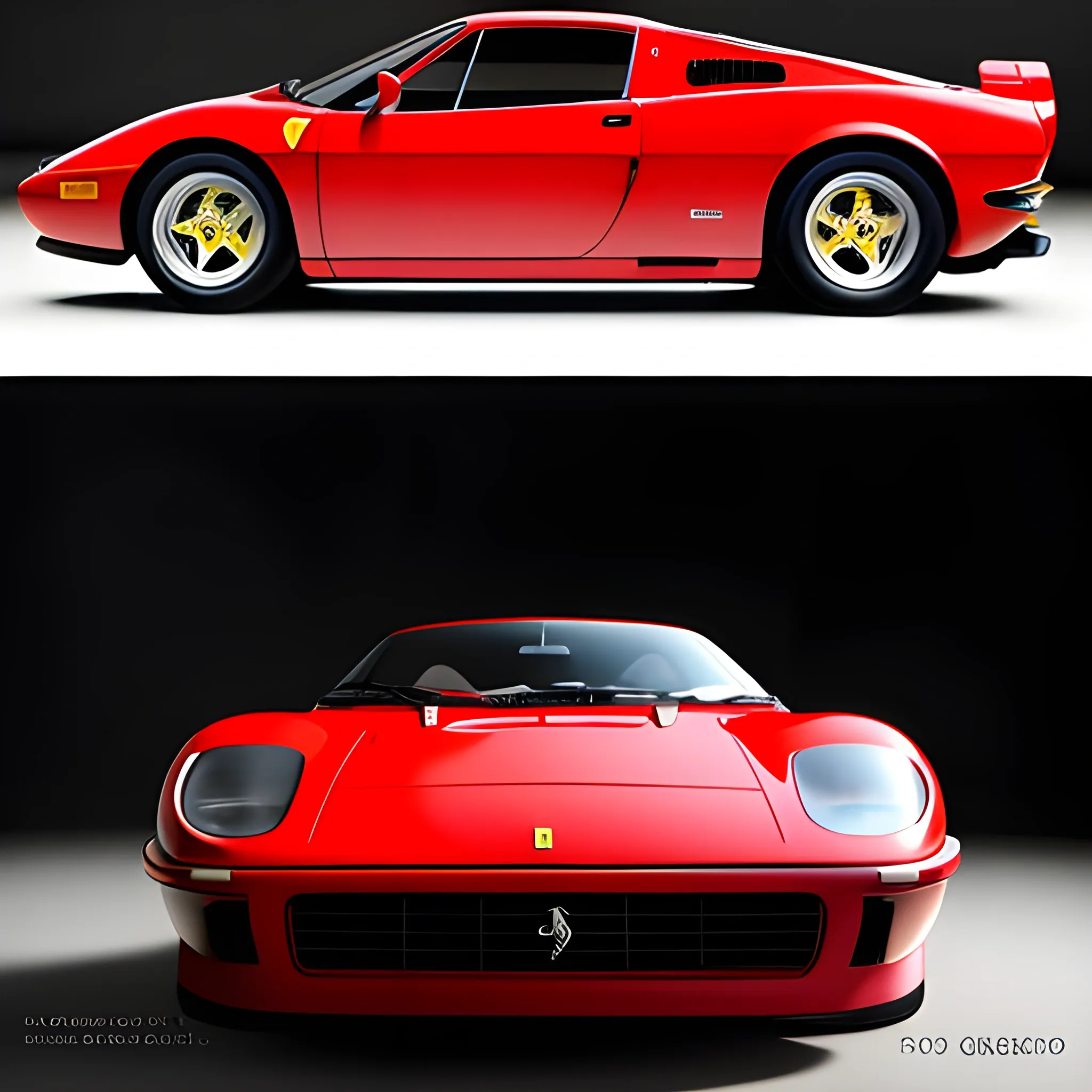 ((masterpiece:1.4, best quality)), ((masterpiece, best quality)),  (photo realistic:1.4), professional lighting, physically-based rendering,ferrari dino 246,red car,running 