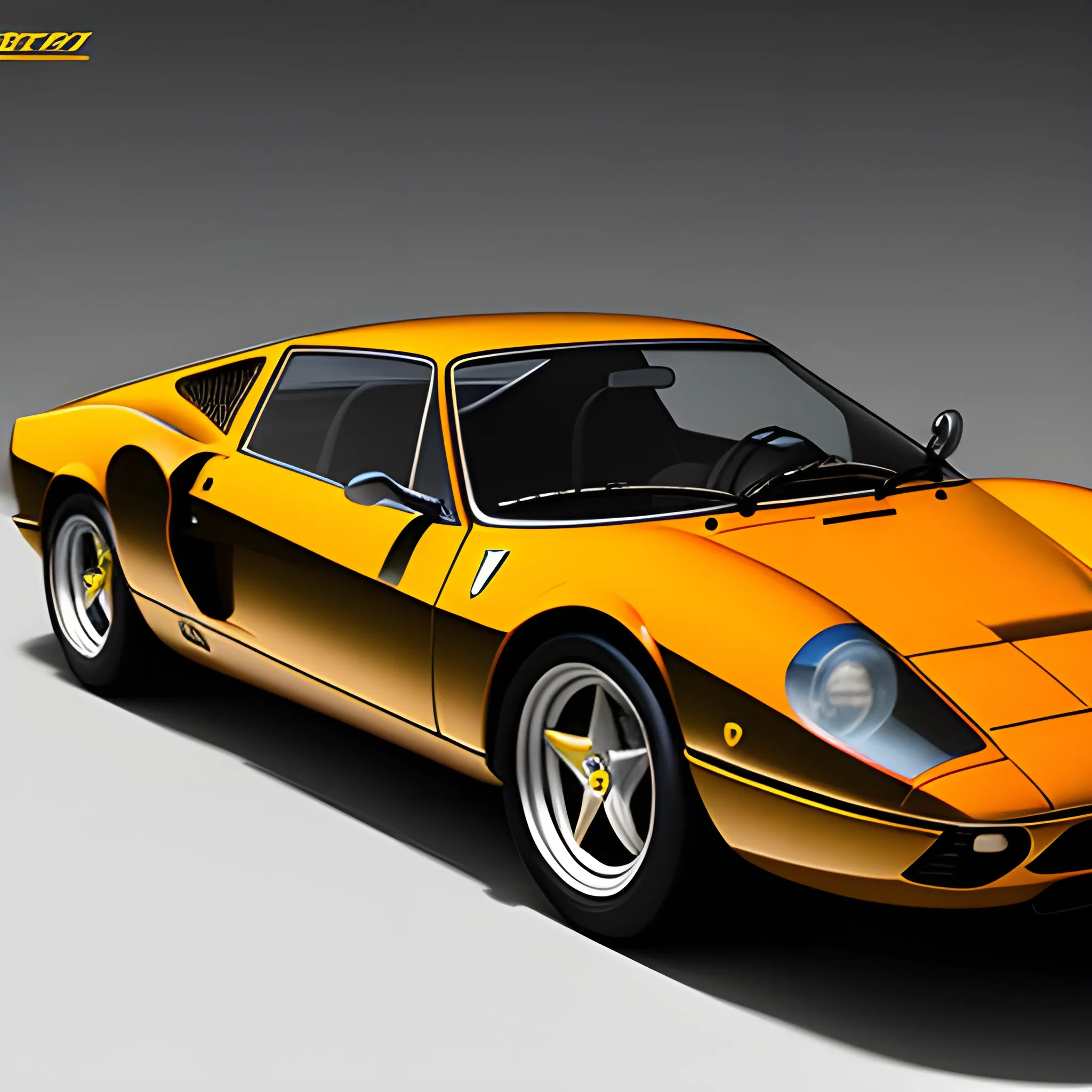 masterpiece, best quality,photo realistic, professional lighting, ((ferrari dino 246 and 1girl))