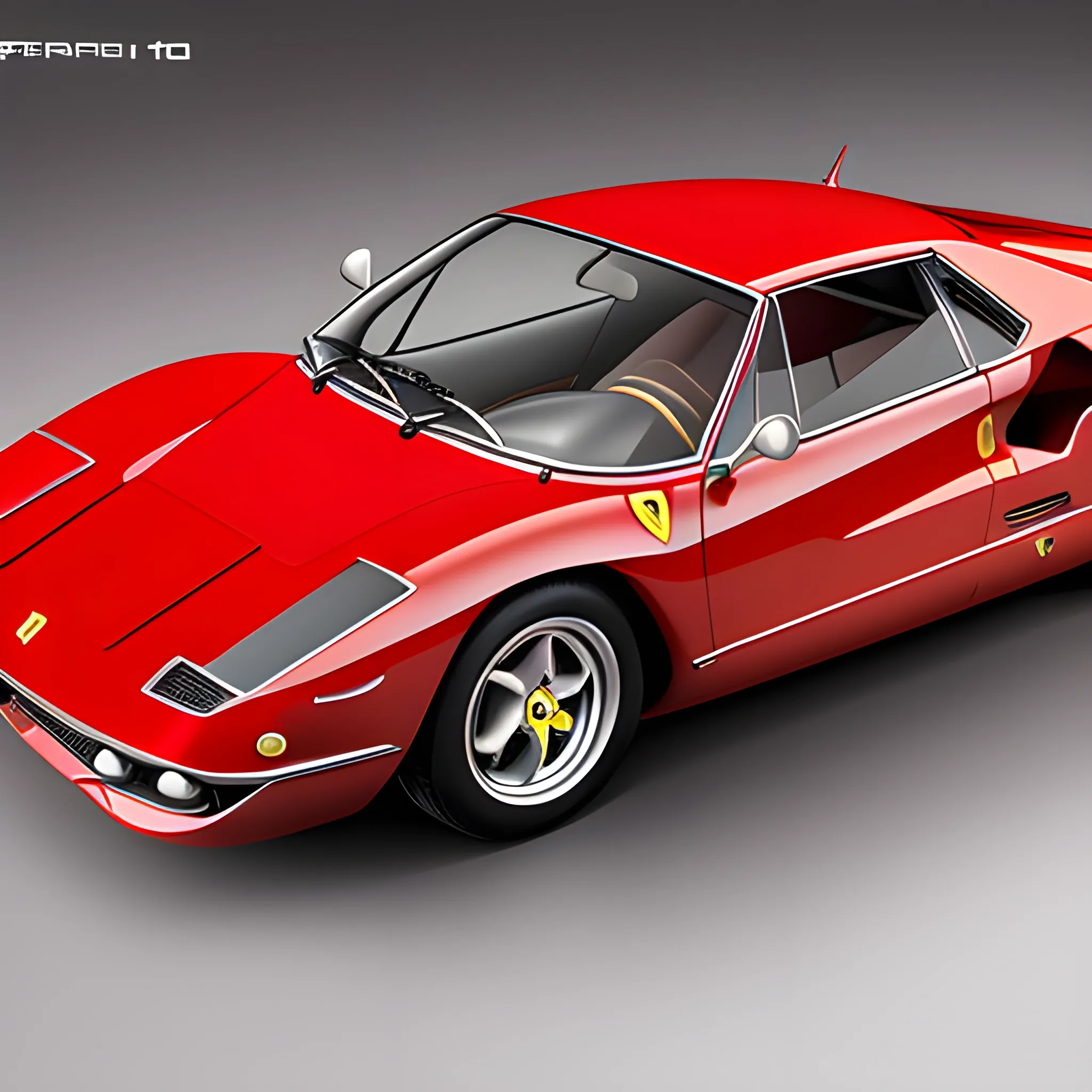 masterpiece, best quality,photo realistic, professional lighting, ((ferraridino246gt )),realistic skin, detailed skin,red car,full body,future style type,