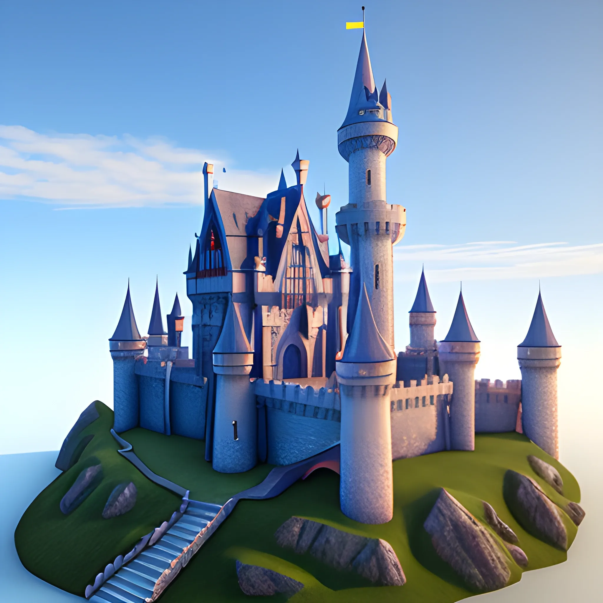 wizard realistic castle
3D