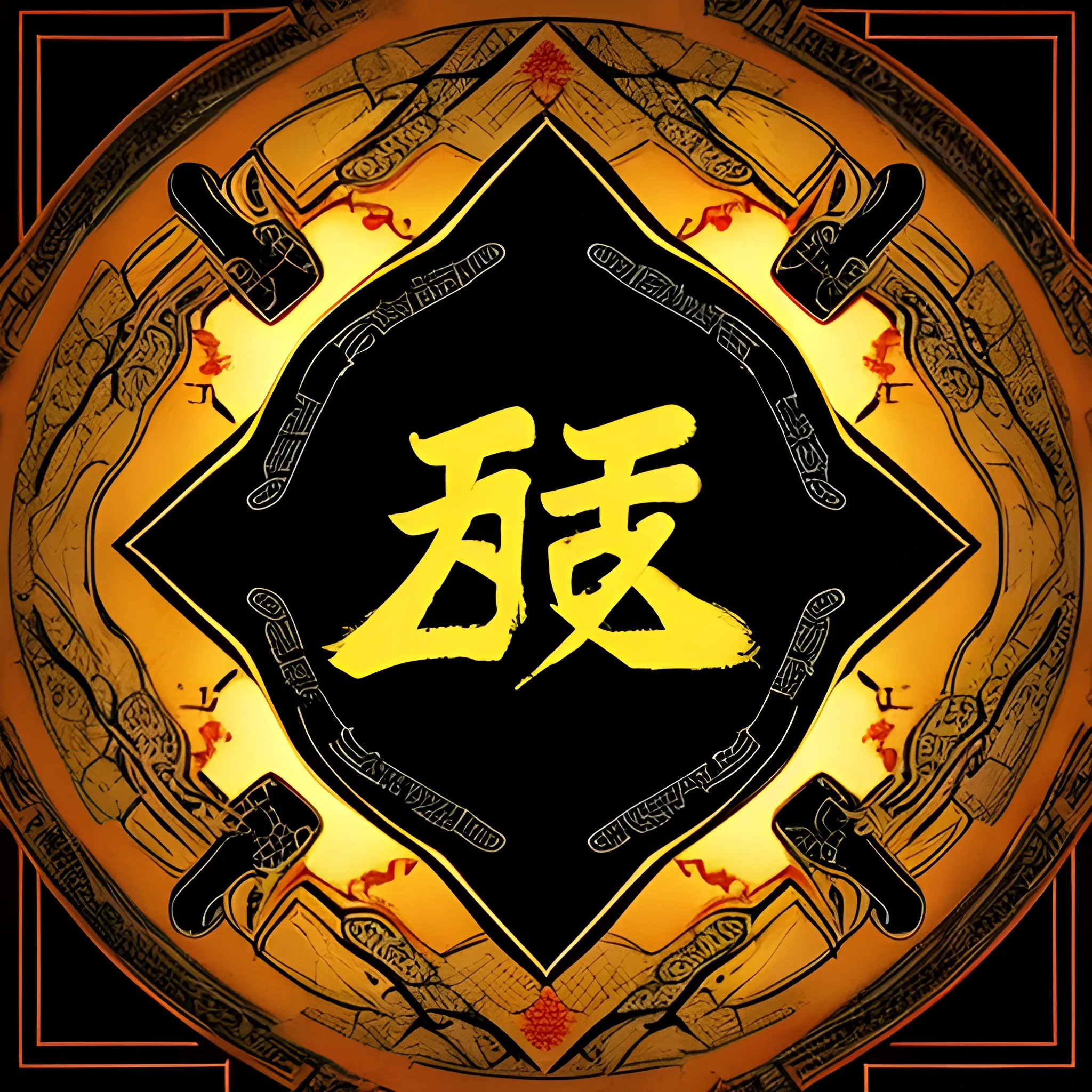 /imagine prompt: Black logo, highlighting the solemnity and profoundness of Han culture. Incorporate traditional patterns, clothing, or architecture elements into the logo to showcase the unique charm of the Han ethnicity. Design elegant and flowing Chinese characters that embody the beauty and wisdom of Han culture, using the characteristics of Chinese calligraphy art. Combine with red to enhance the depth and solemnity of Han culture. Fuse Chinese characters with relevant graphic elements to create a distinctive and representative logo. Choose special Chinese characters or combinations of characters to design a black logo that conveys a sense of identity and pride in the Han ethnicity. Add glowing details, hollowing out, fractals, filigree, and other elements, as well as dark backgrounds, edge lighting, and other details to create an ultra-detailed and vibrant logo. Use metallic cyberpunk parts, 150mm elements to create a beautiful studio dim light effect. Incorporate elements of luxury cyberpunk, lace, surrealism, cables and wires, microchips, etc., to showcase the exquisite effects of elegance and dark backgrounds. Highlight the luxury, opulence, and elitism of the logo through techniques such as octane rendering and matte painting., Water Color