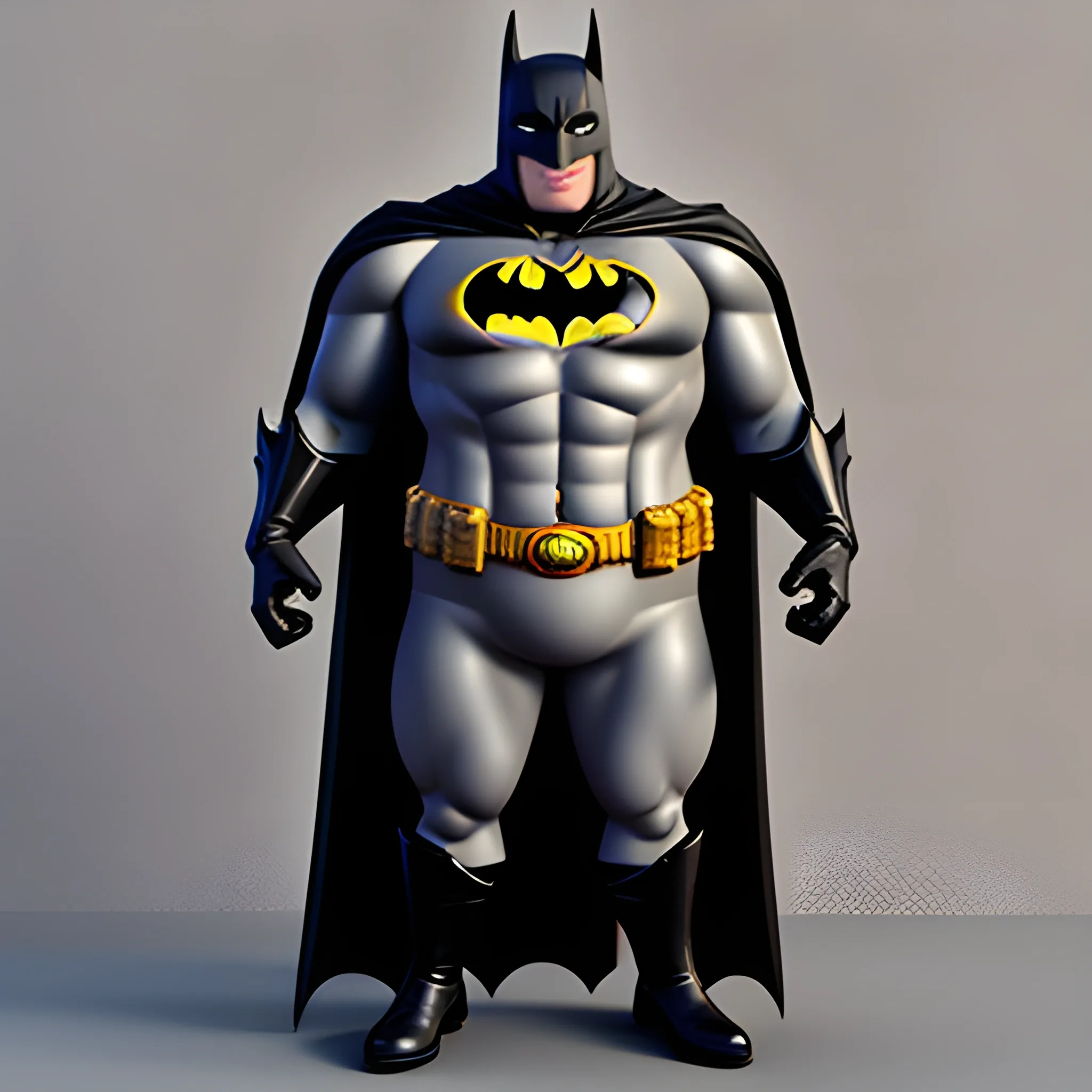 baby batman, cute, fat, funny, 3d, realistic