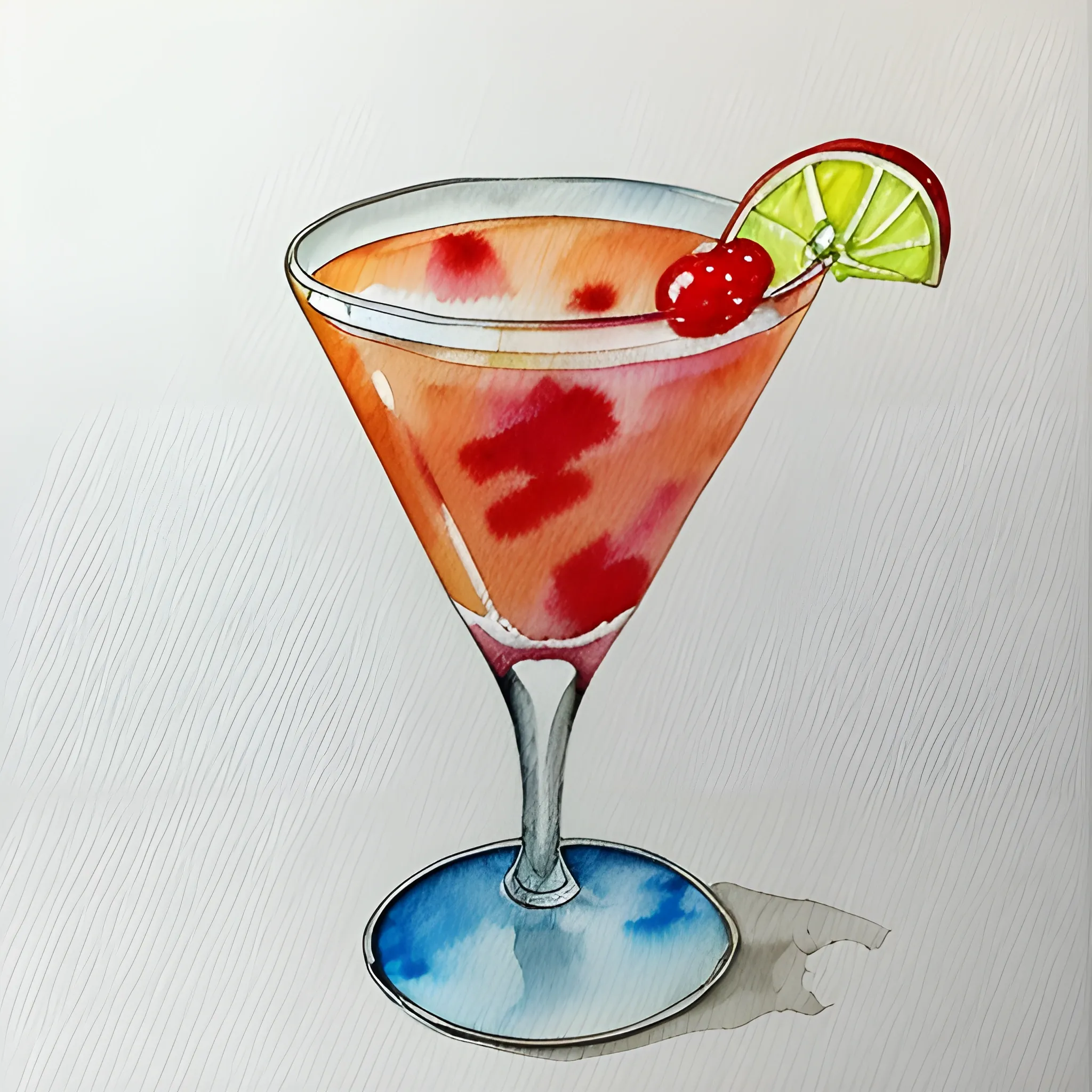 cocktail, water color, Water Color