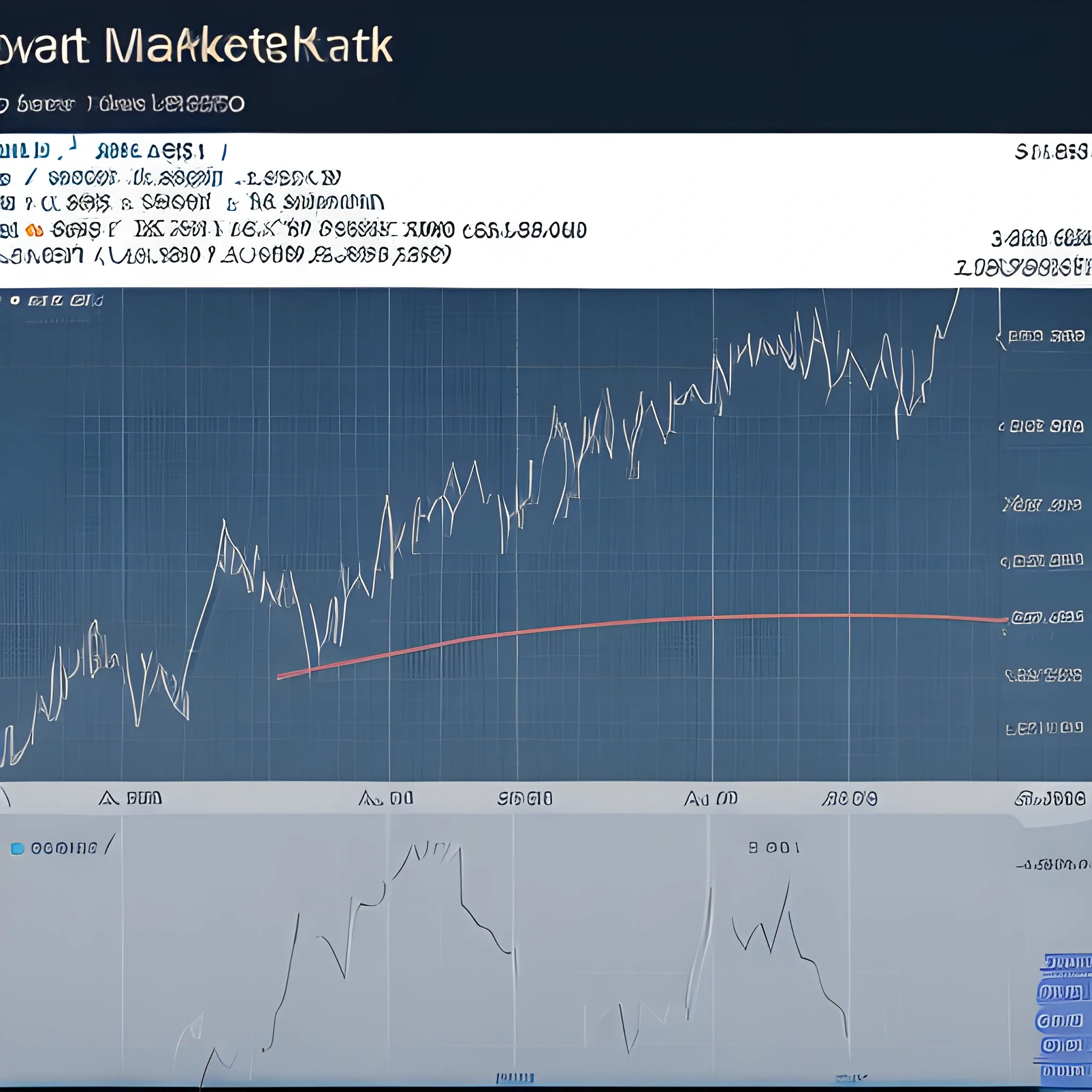 Detailed high resolution Stock Market graph