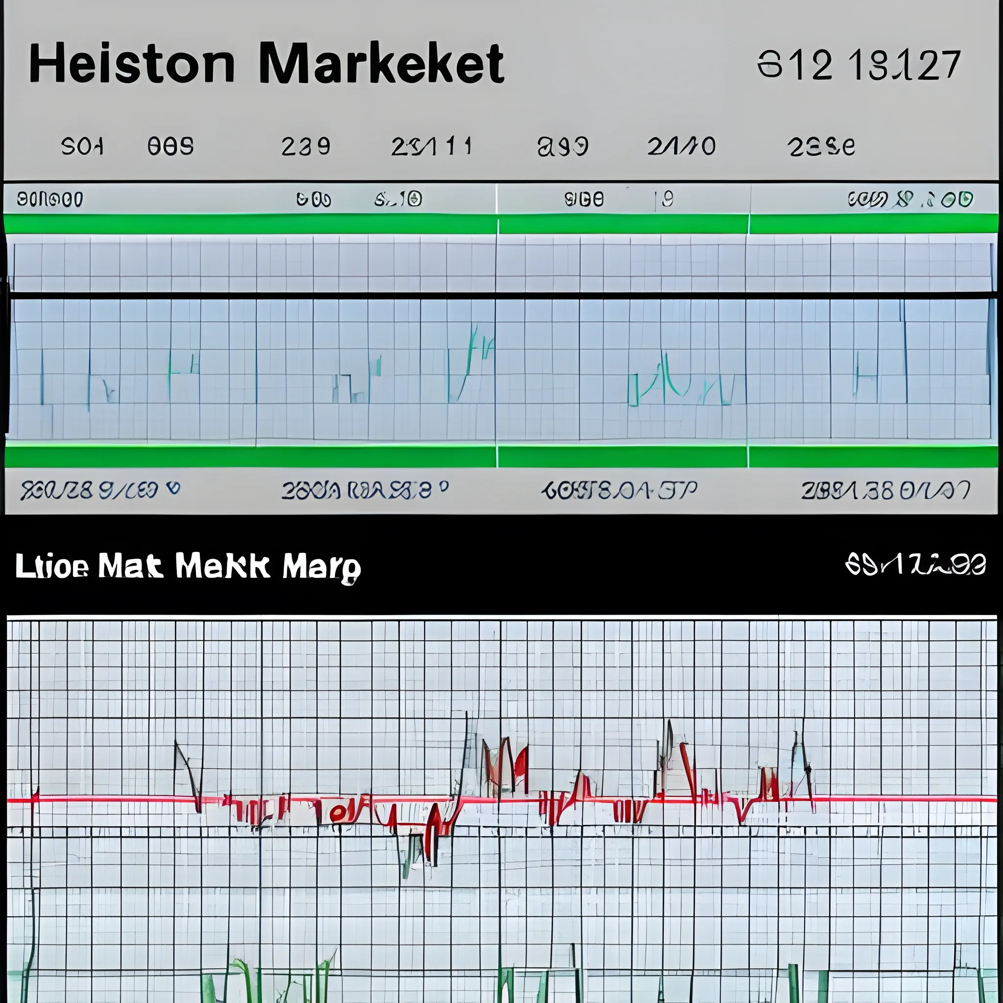 Detailed high resolution Stock Market graph