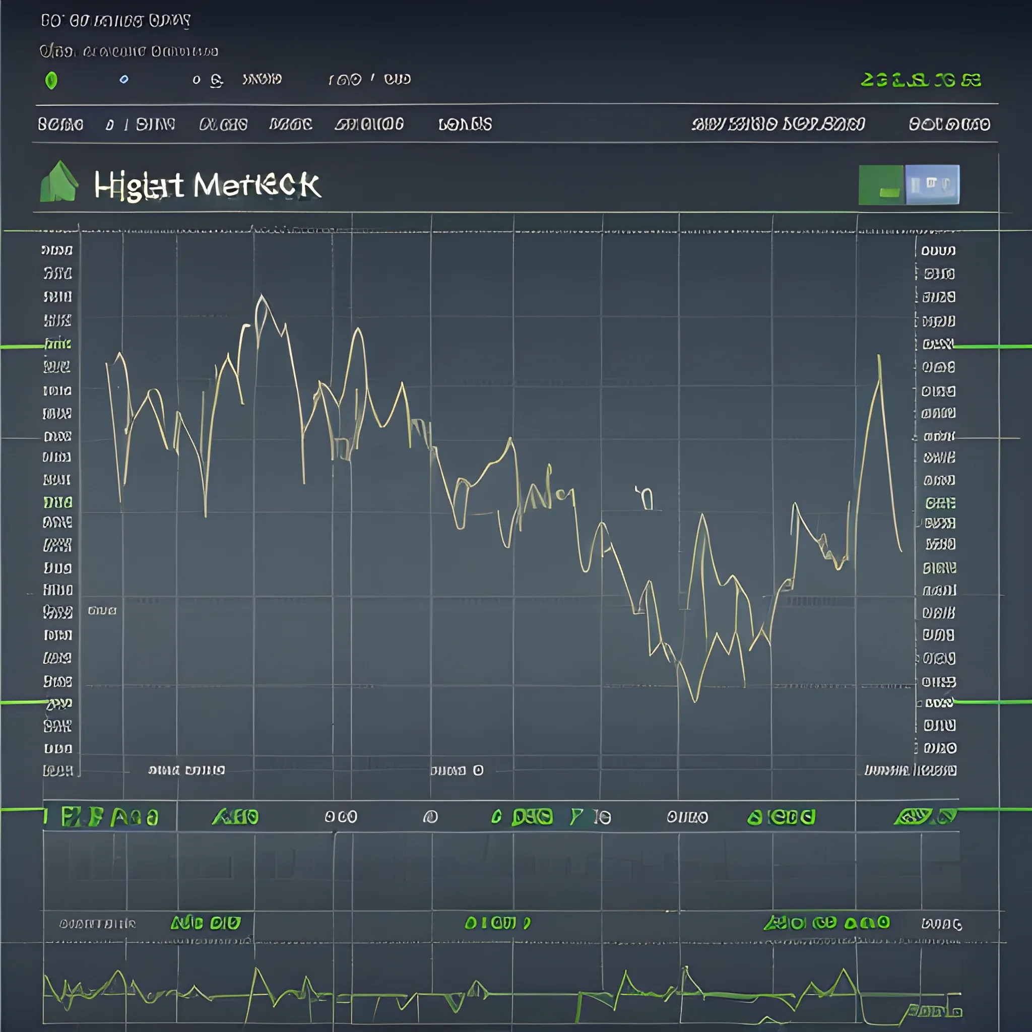 Detailed high resolution Stock Market graph