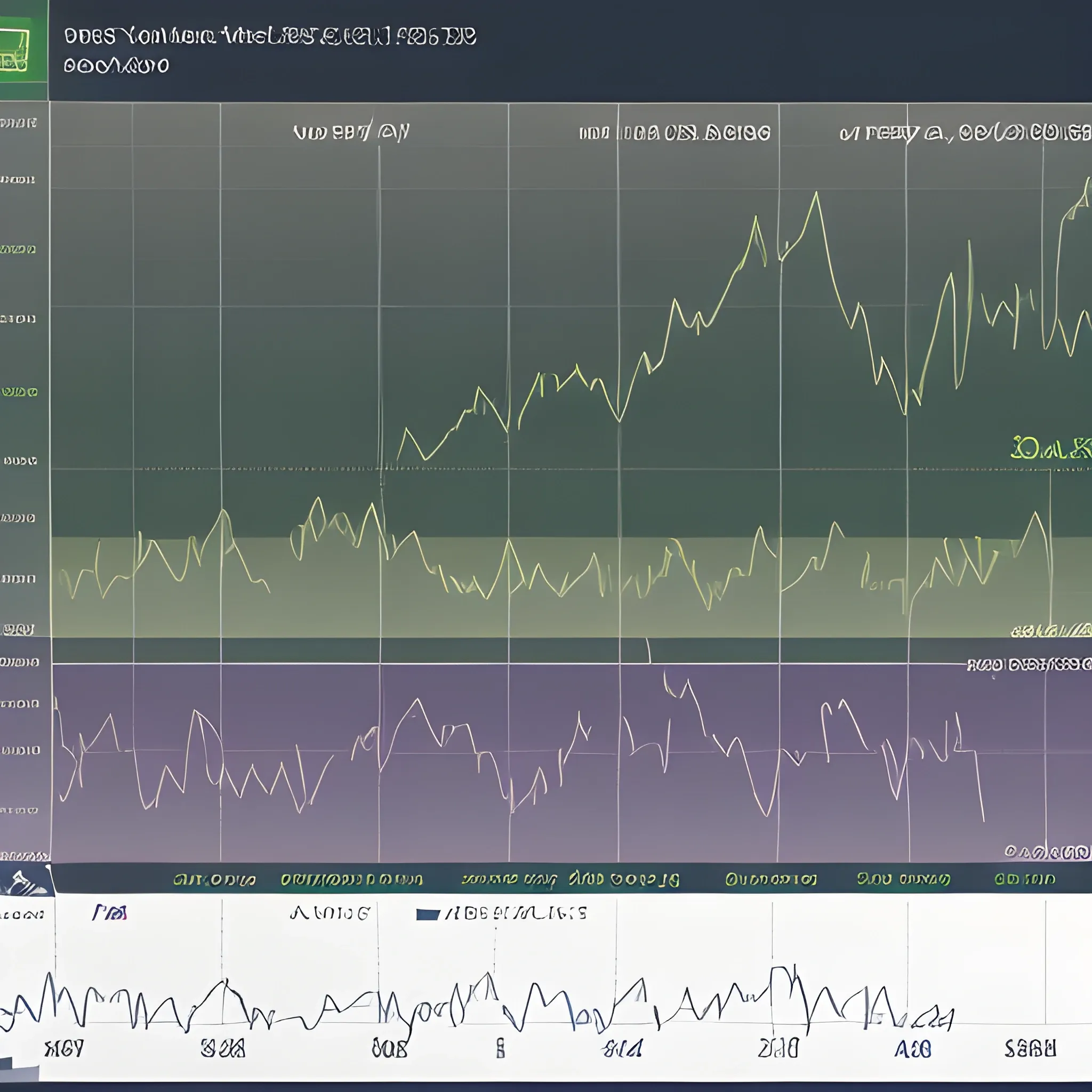 Detailed high resolution Stock Market graph