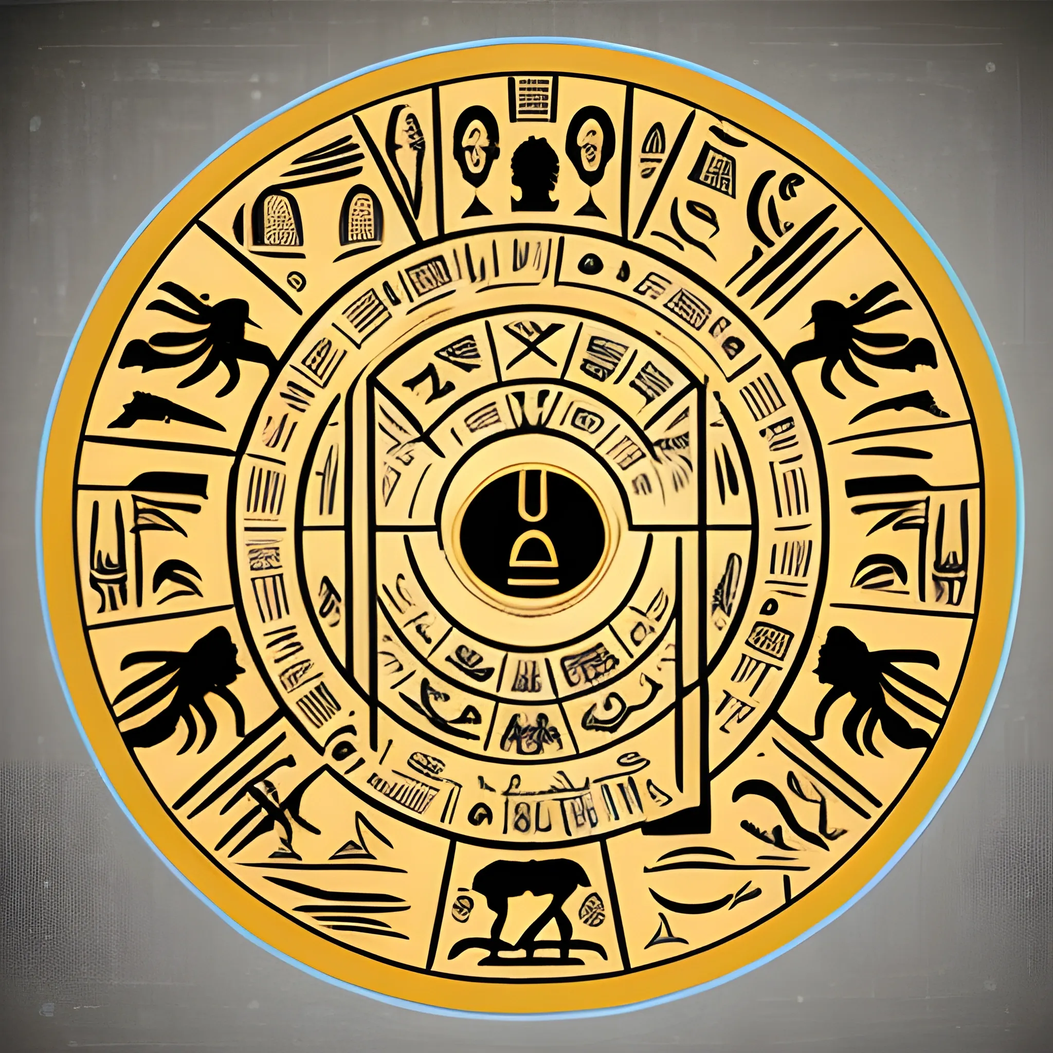 a modern spin on ancient hieroglyphs 