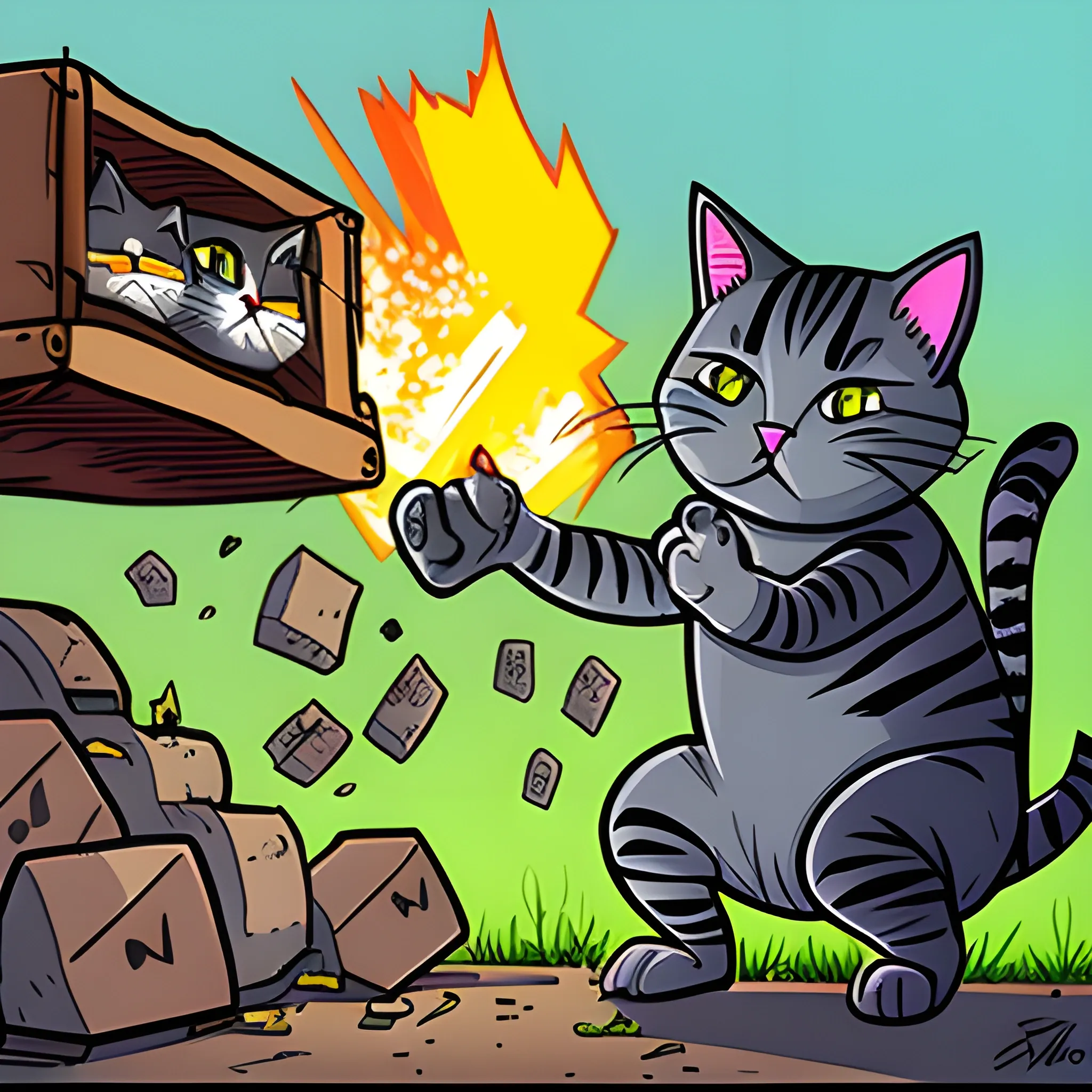 cat epic war, Cartoon