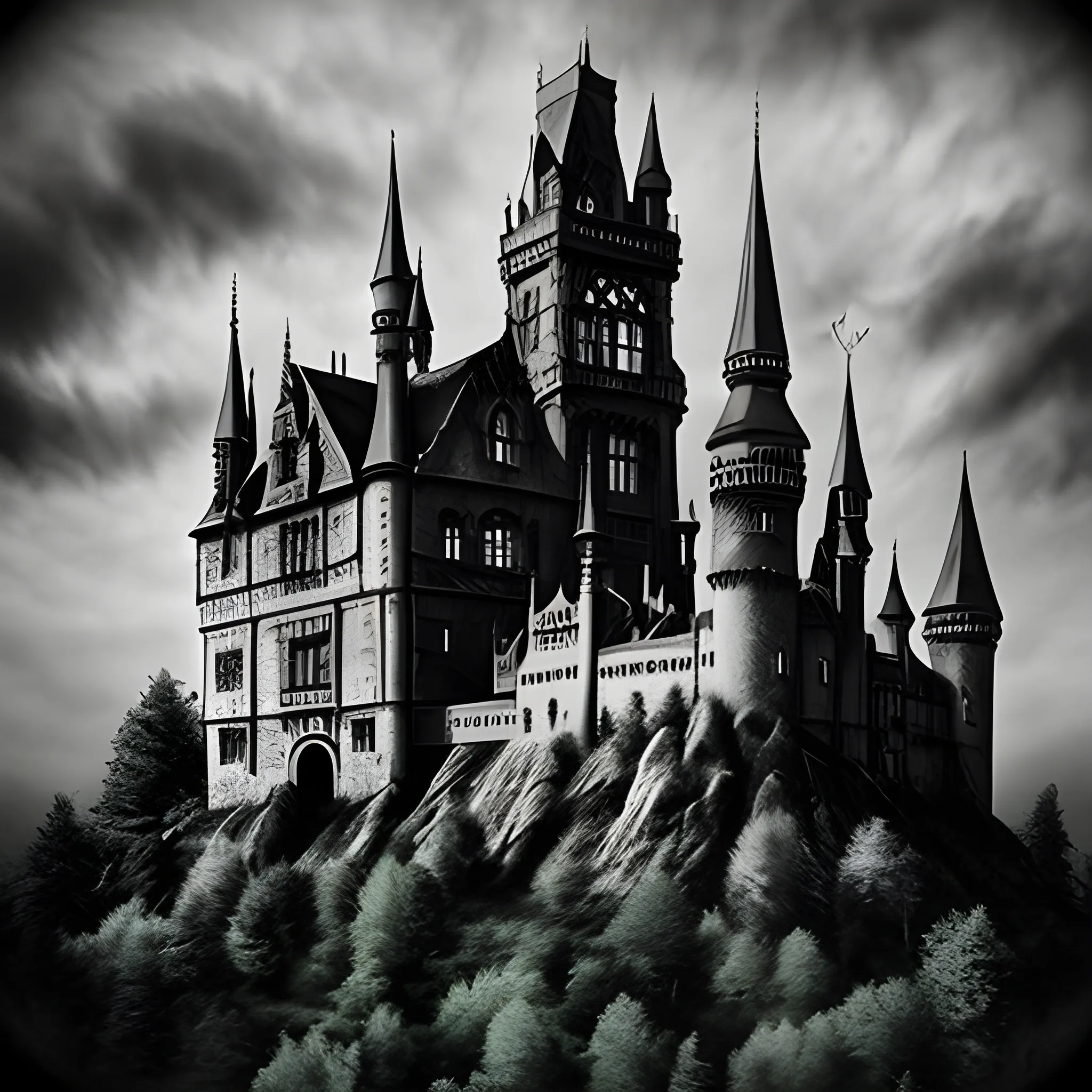 gothic haunted castle