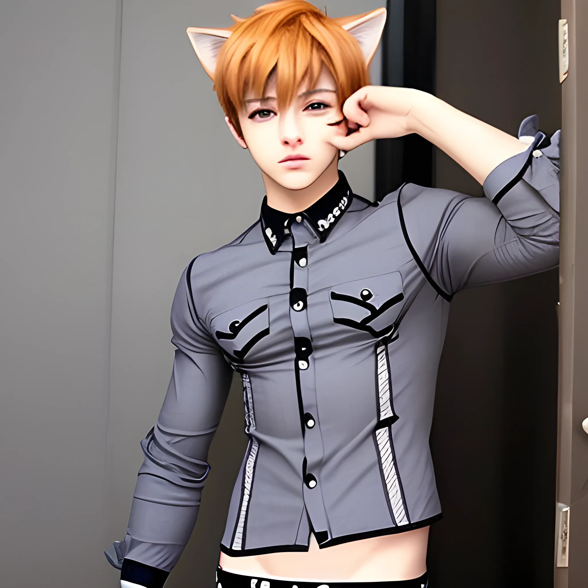 catboy cute clothed
