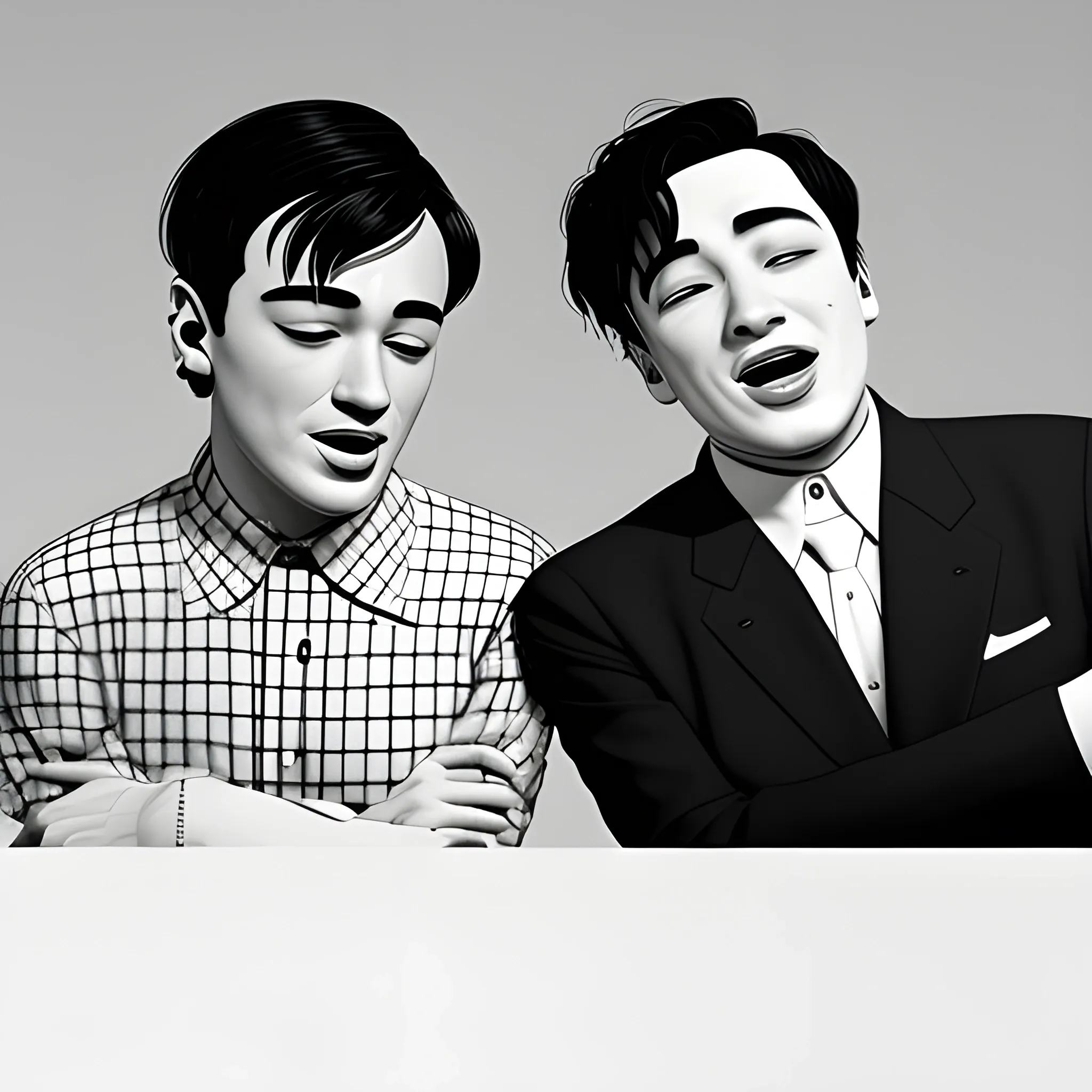 frank Sinatra and joji singing together  , 3D