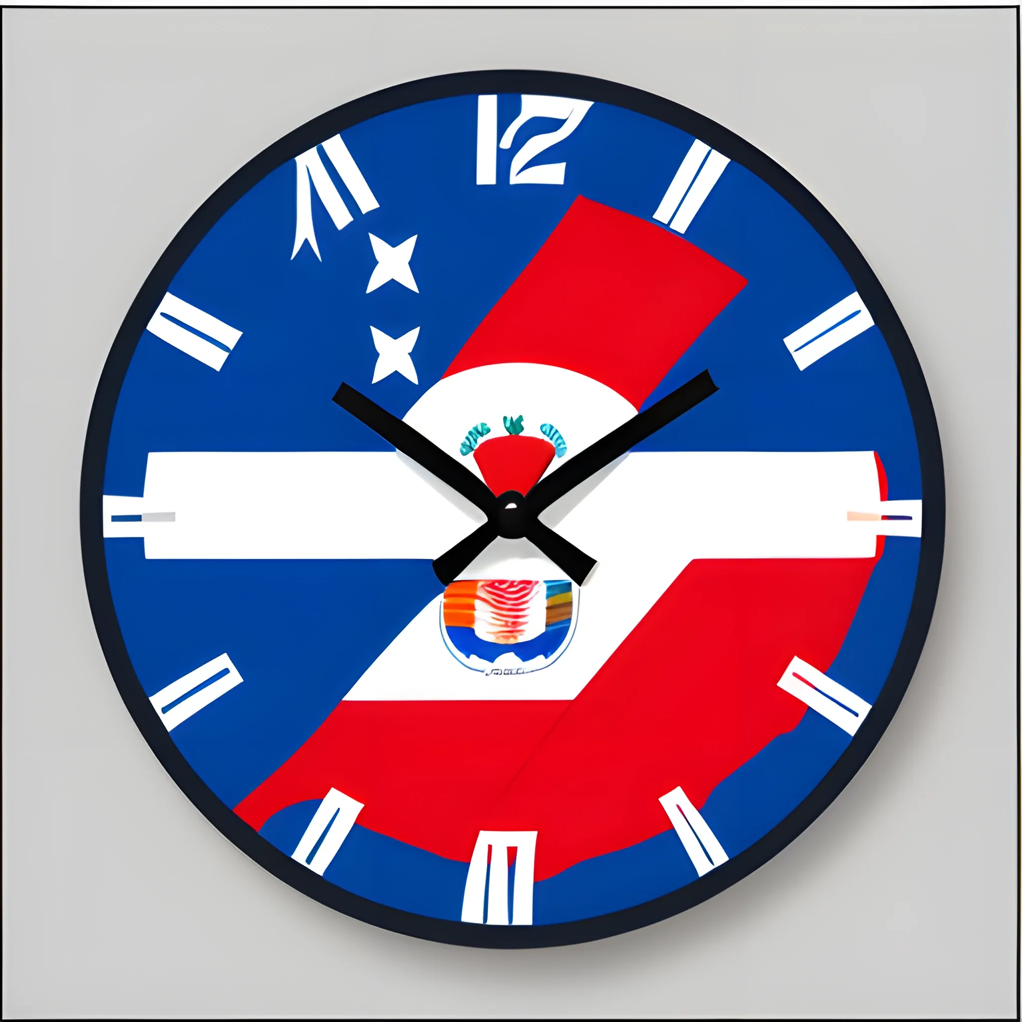 Puerto rican flag, time, direction