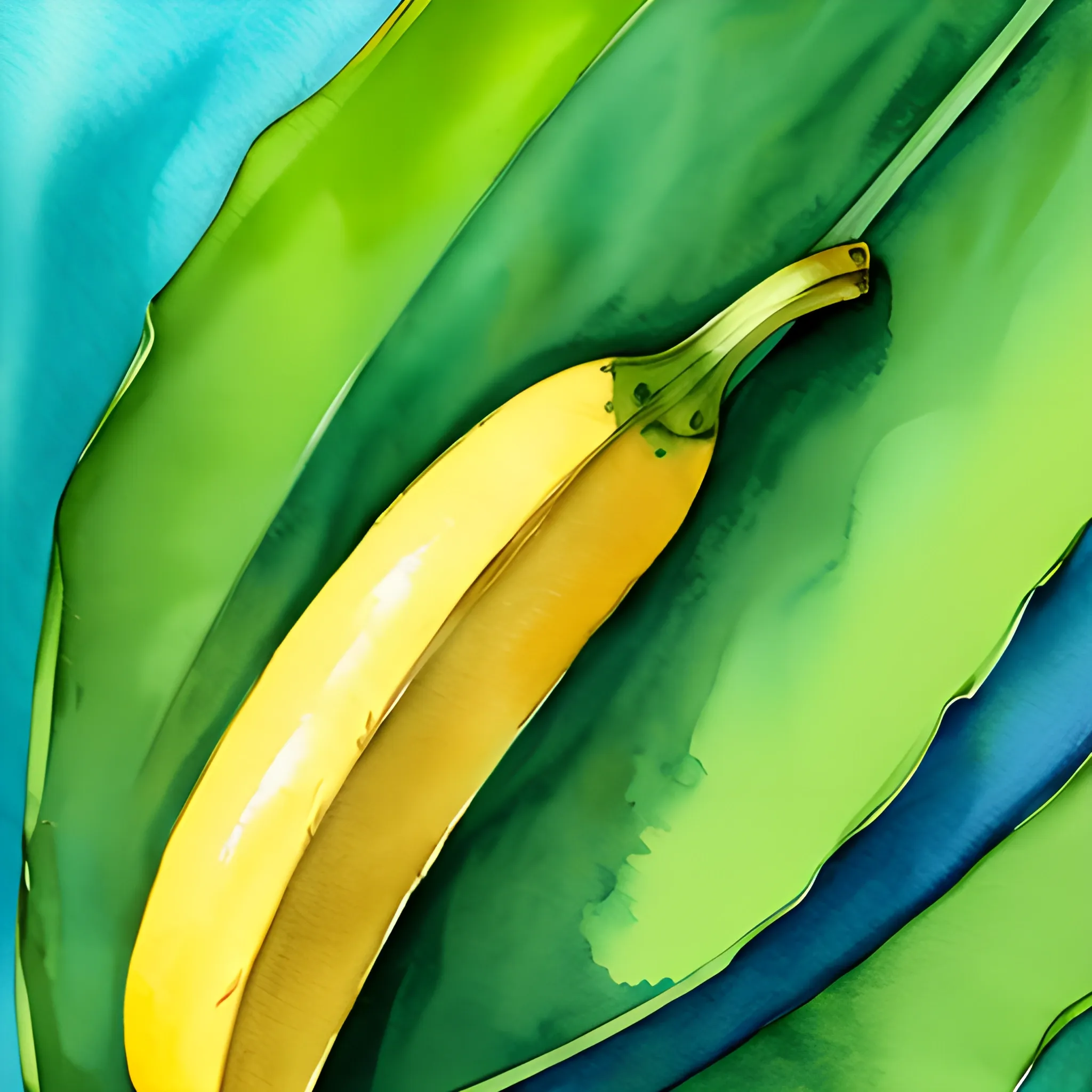 Banana leaf
, Water Color