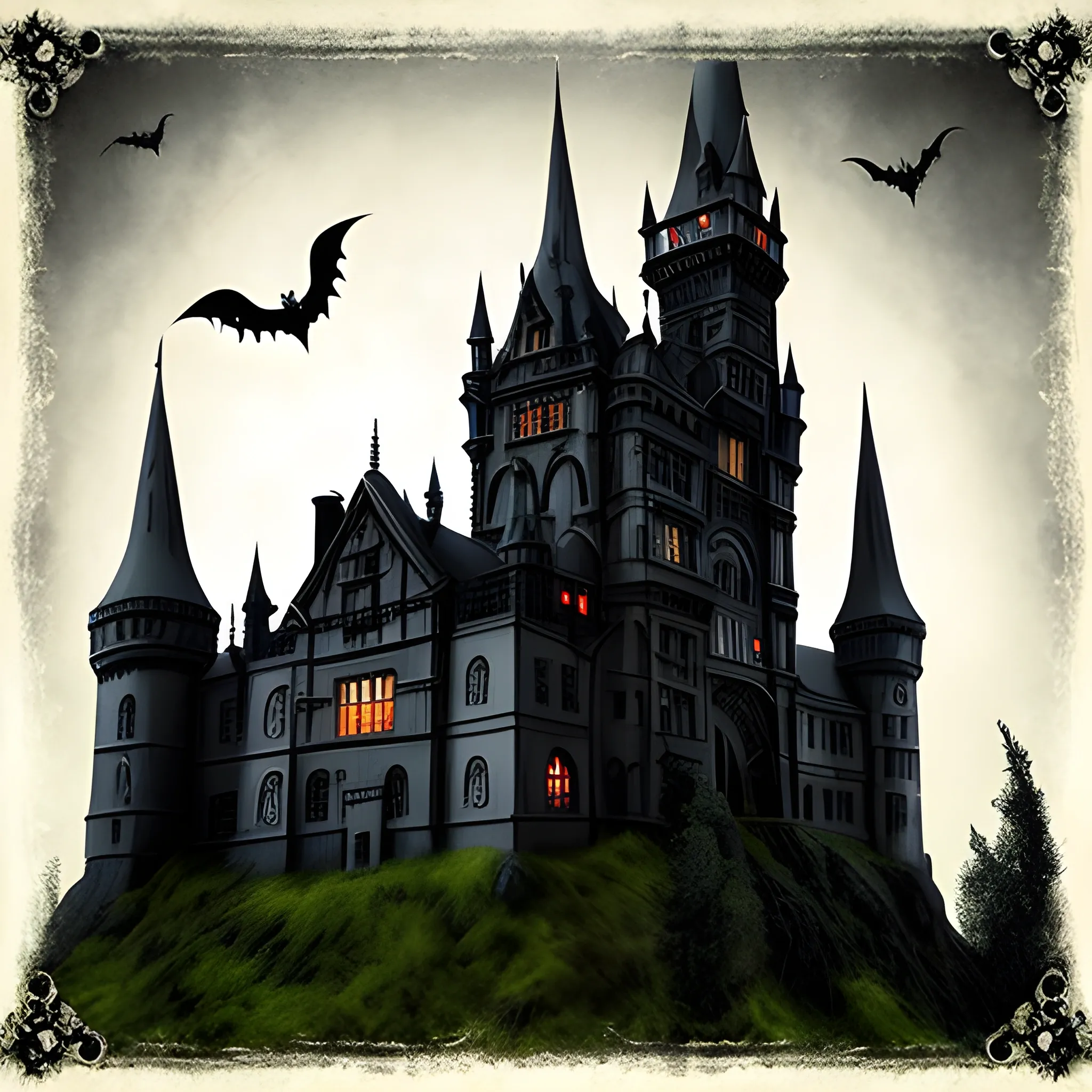 gothic haunted castle