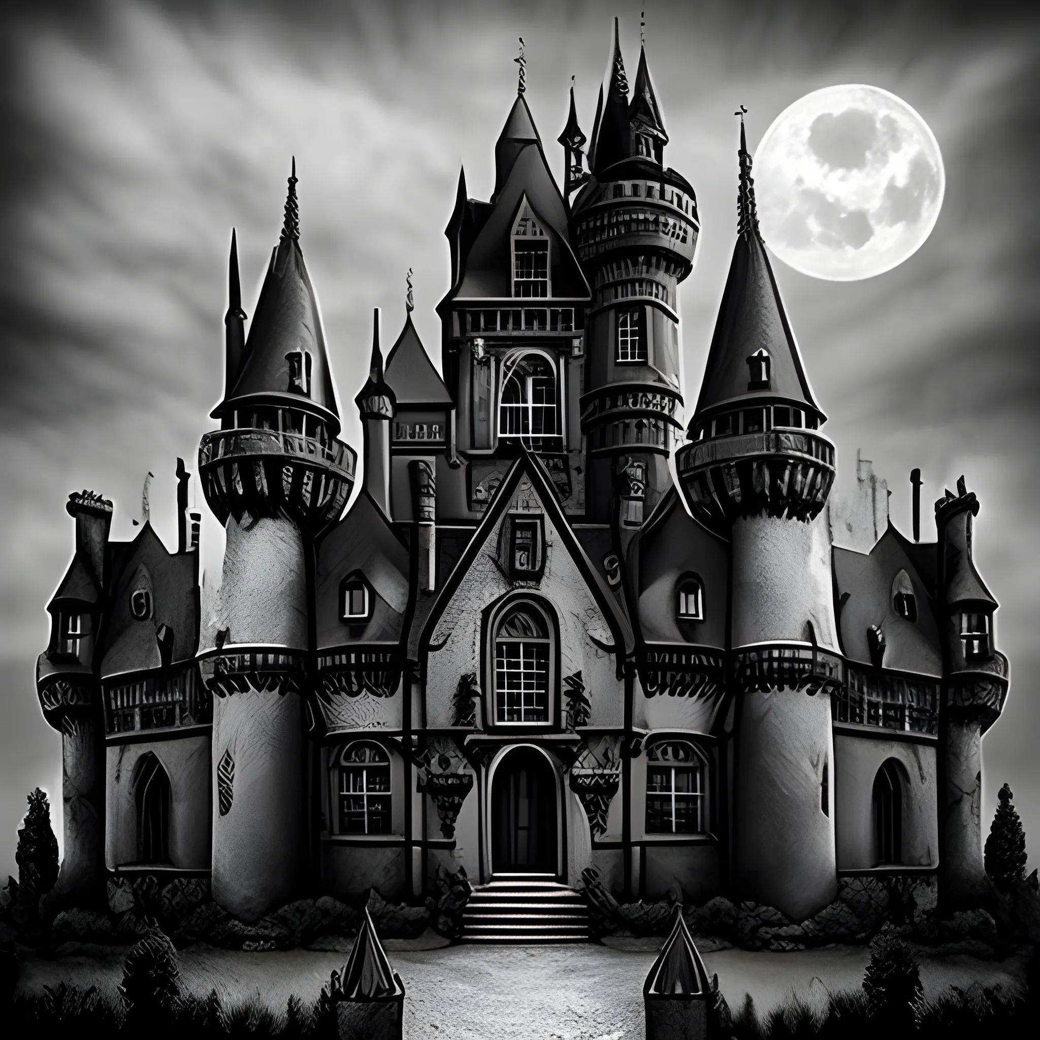 gothic haunted castle