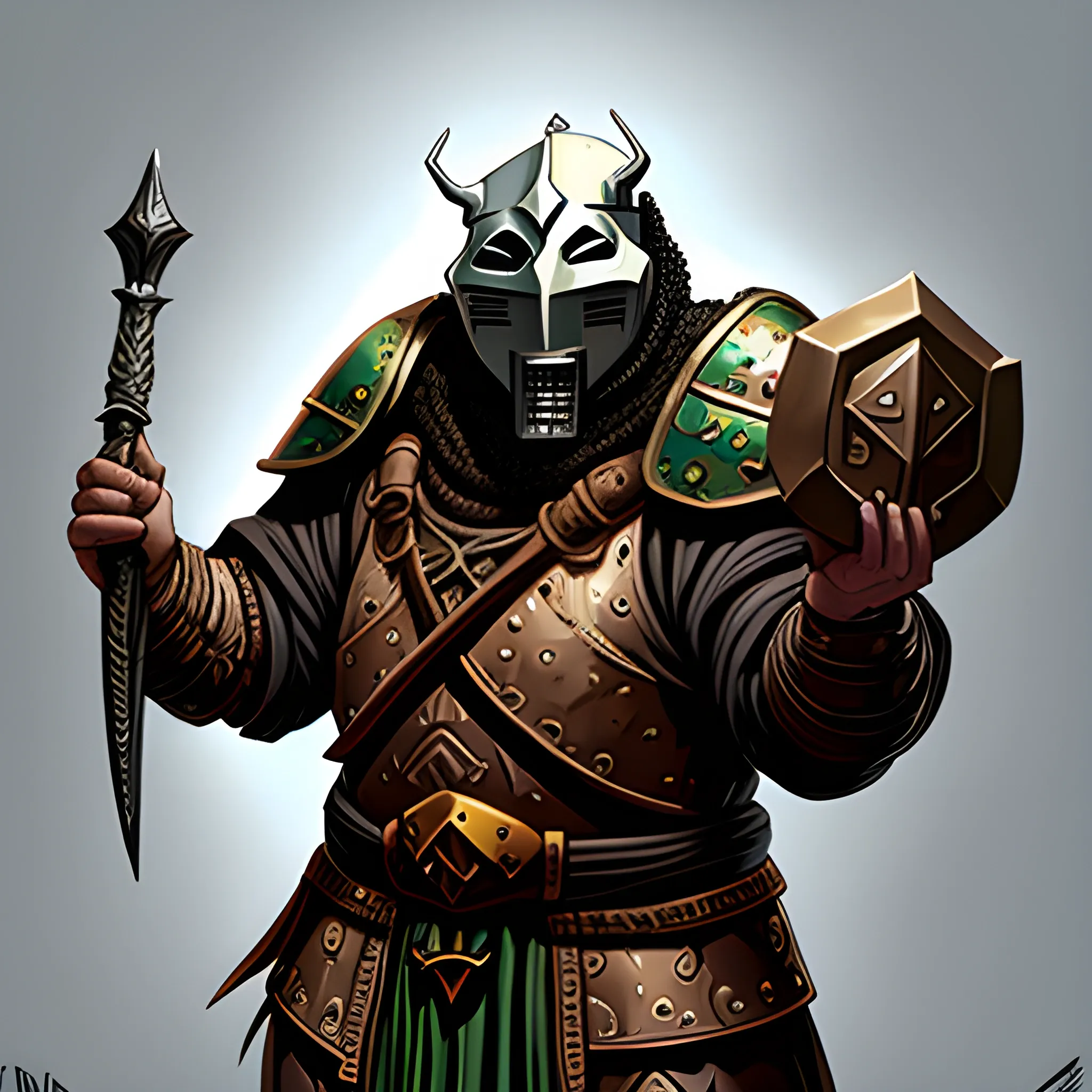 MF doom but he is a dnd paladin dwarf