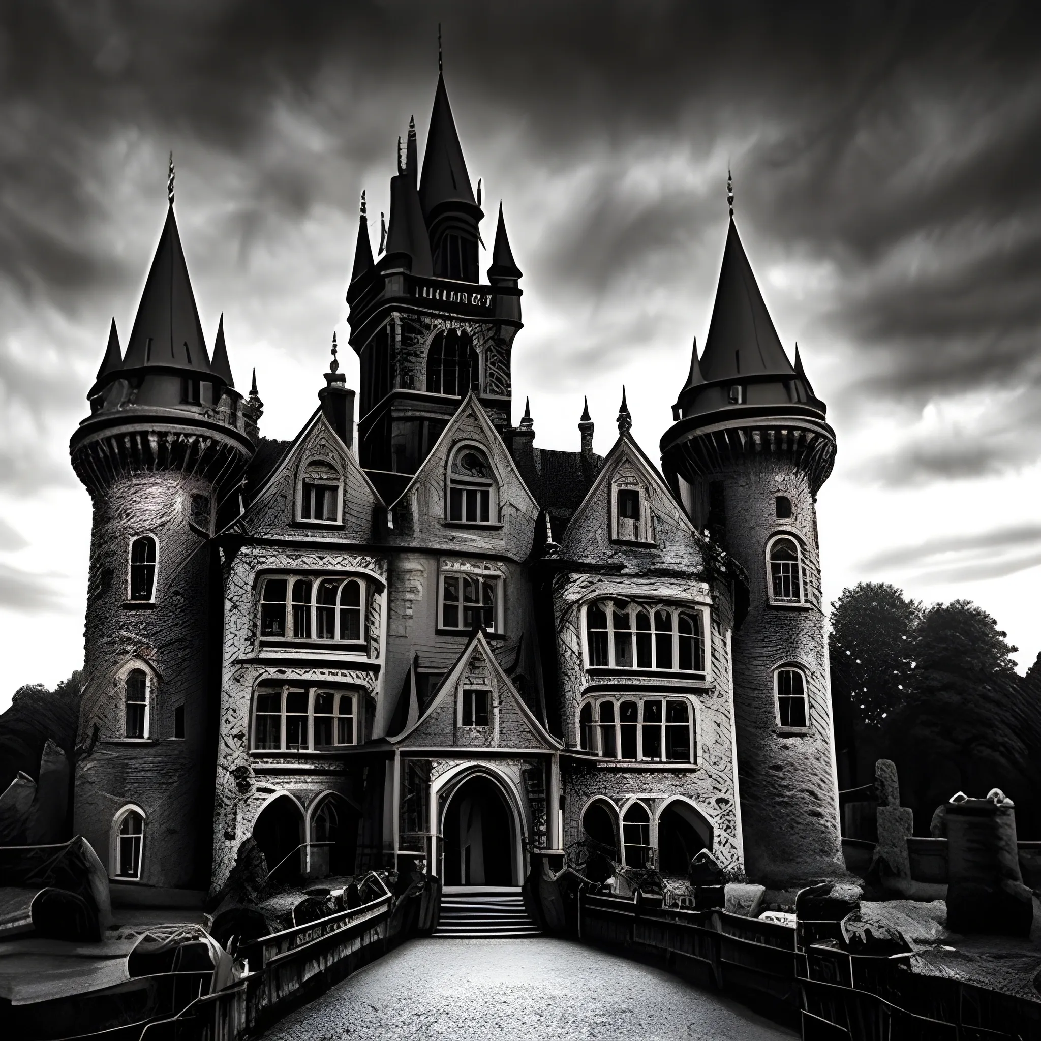 gothic haunted castle