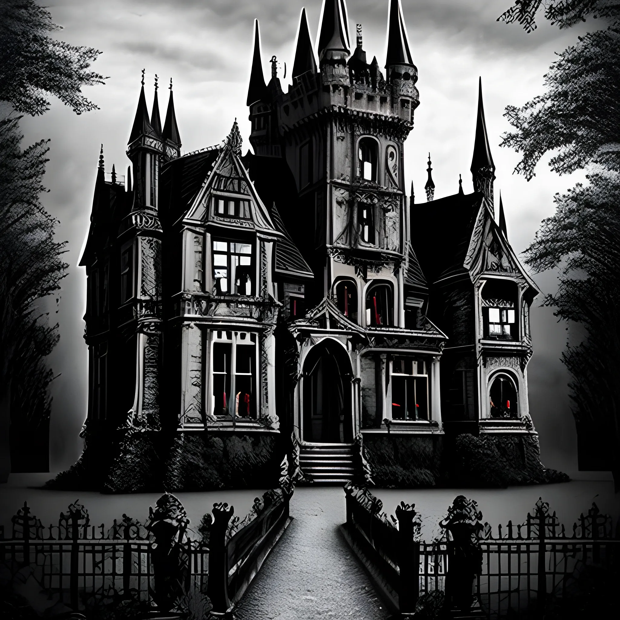 gothic haunted castle