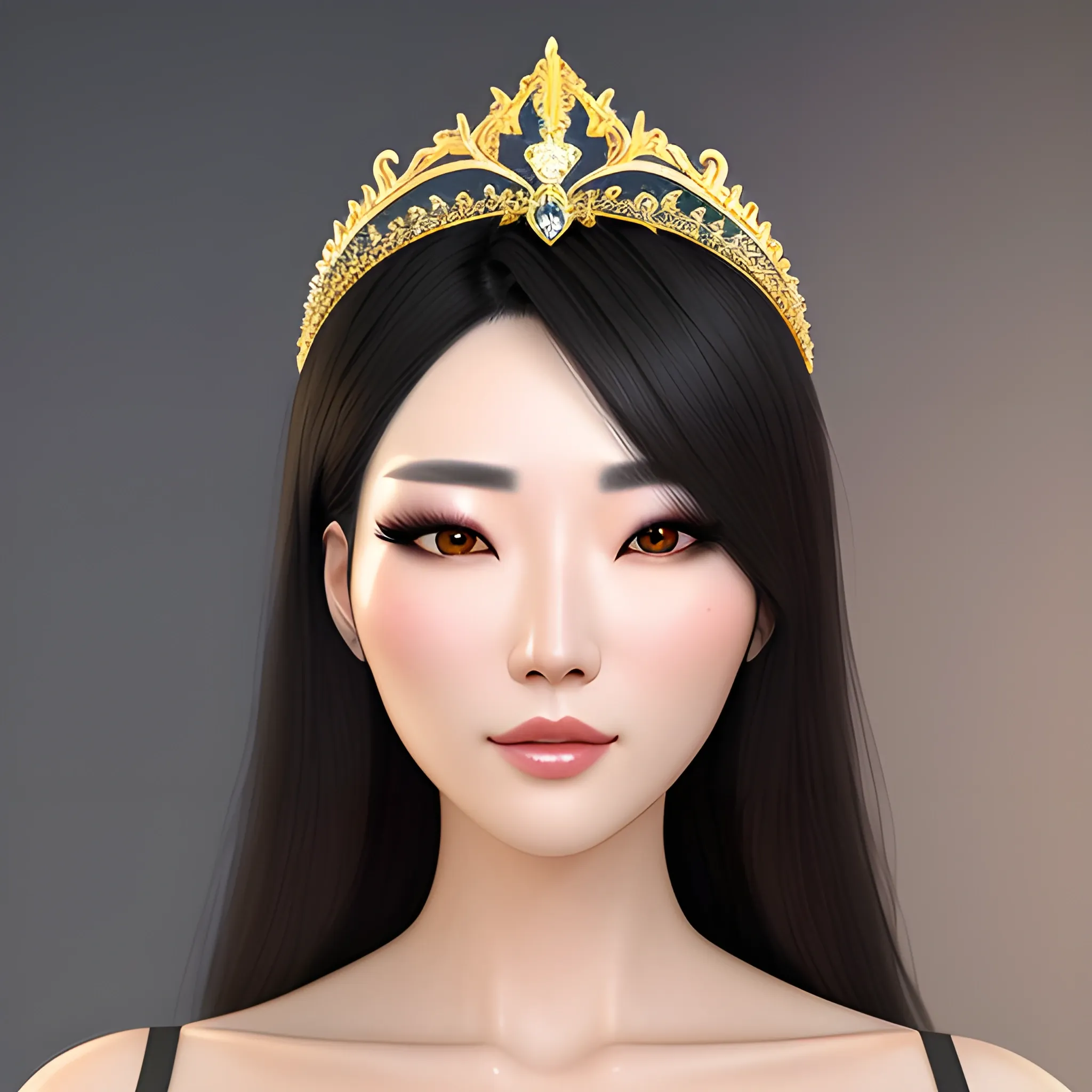  (original: 1.2), (realistic: 1.3) (mixed Korean), beautiful girl with beautiful details, extremely detailed eyes and face, eyes with beautiful details, absurd, incredibly absurd, huge file size, ultra detail, high resolution, ultra detailed, best quality, masterpiece, illustration, ultra detailed and beautiful, ultra detailed, CG, unity, 8k wallpaper, amazing, fine Detail, masterpiece, top quality, official art, extremely detailed CG unity 8k wallpaper, cinematic lighting, (perfect shiny skin:0.6), slim and smooth lines, (floating),(large breasts:1.5), (evening dress:1.4),((Tiara on head)),