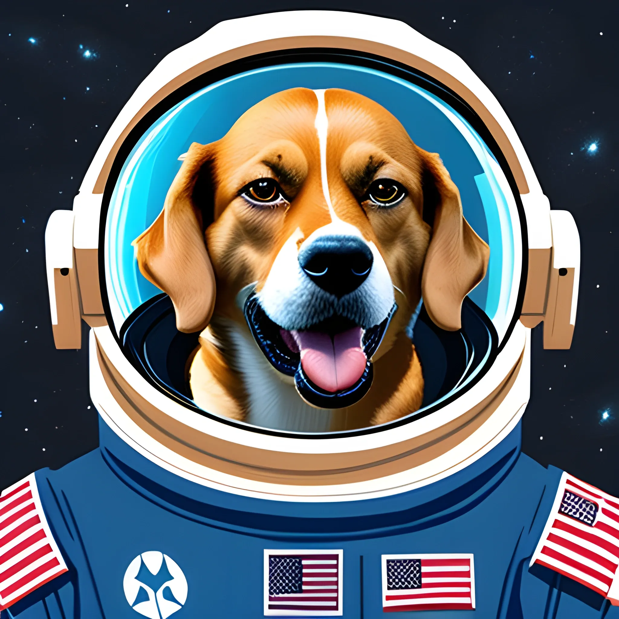 dog as a space commander