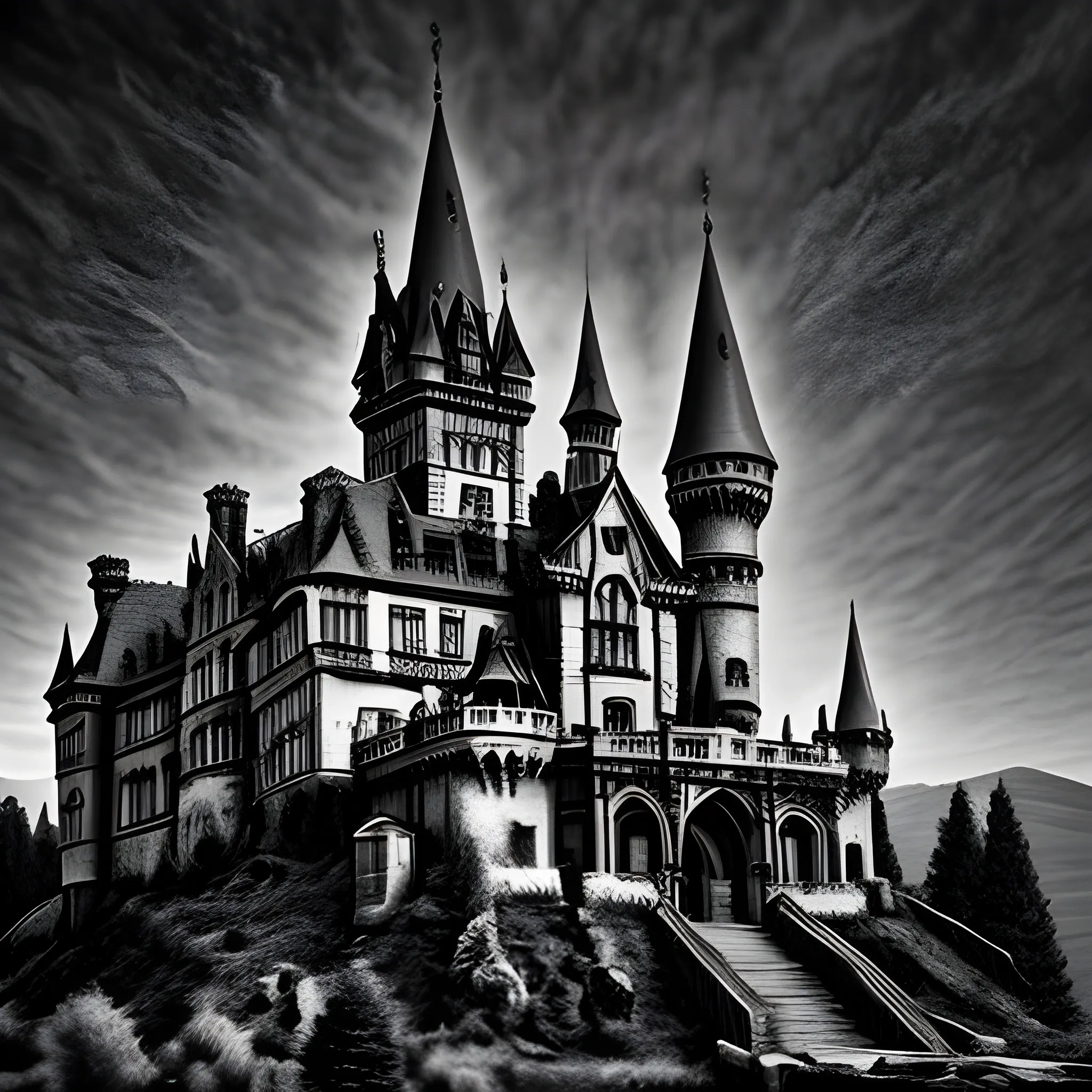 gothic haunted castle