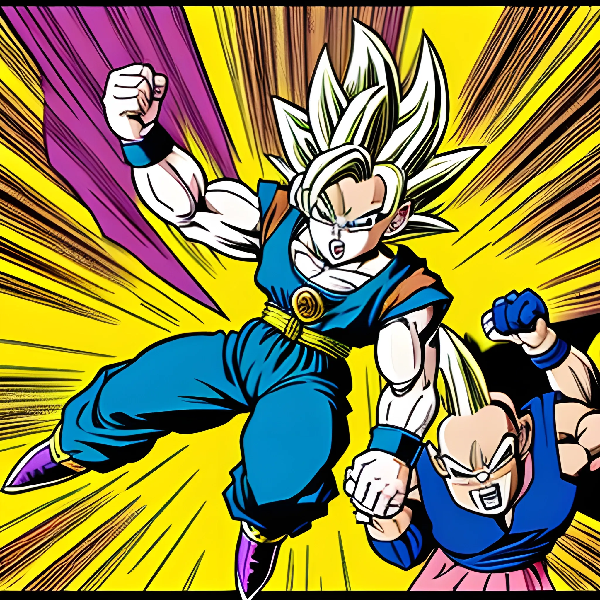 Dragon Ball in Jack Kirby art style, Cartoon