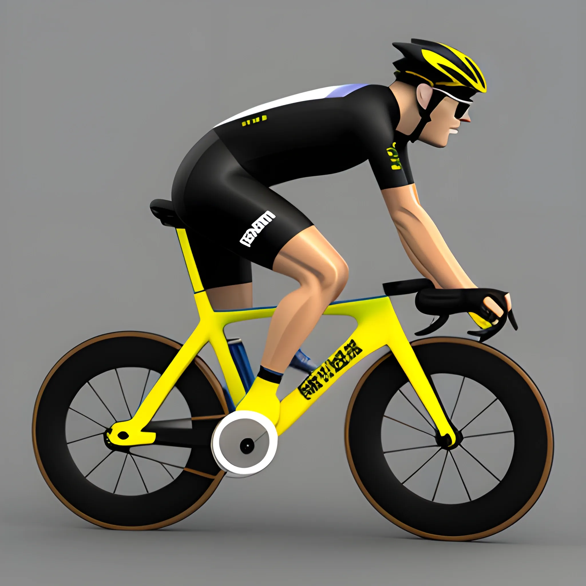 cyclist,  3D