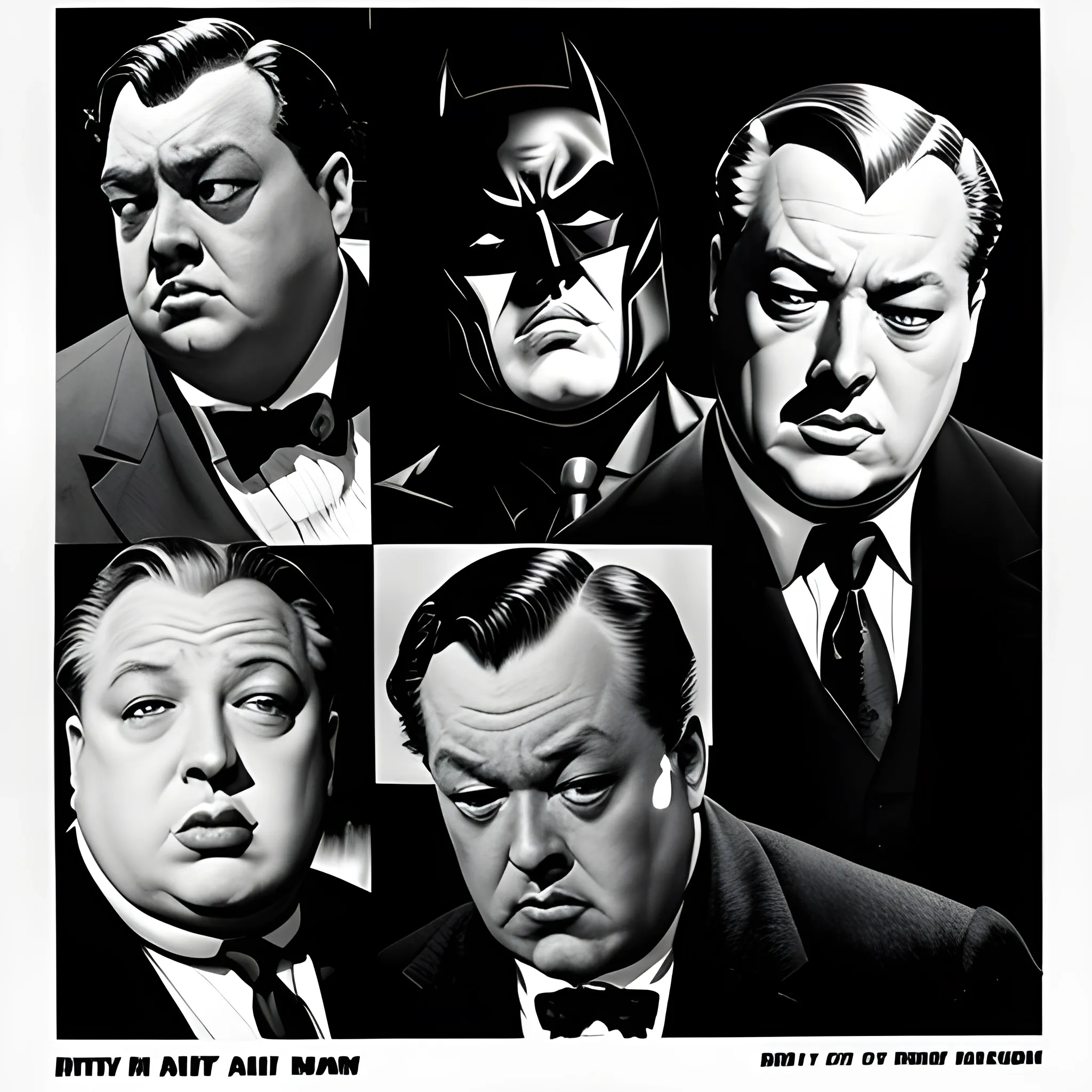 Batman Noir, Orson Welles, Fritz Lang, John Huston, Alfred Hitchcock, Otto Preminger, Billy Wilder, Mervyn LeRoy, Charles Laughton.