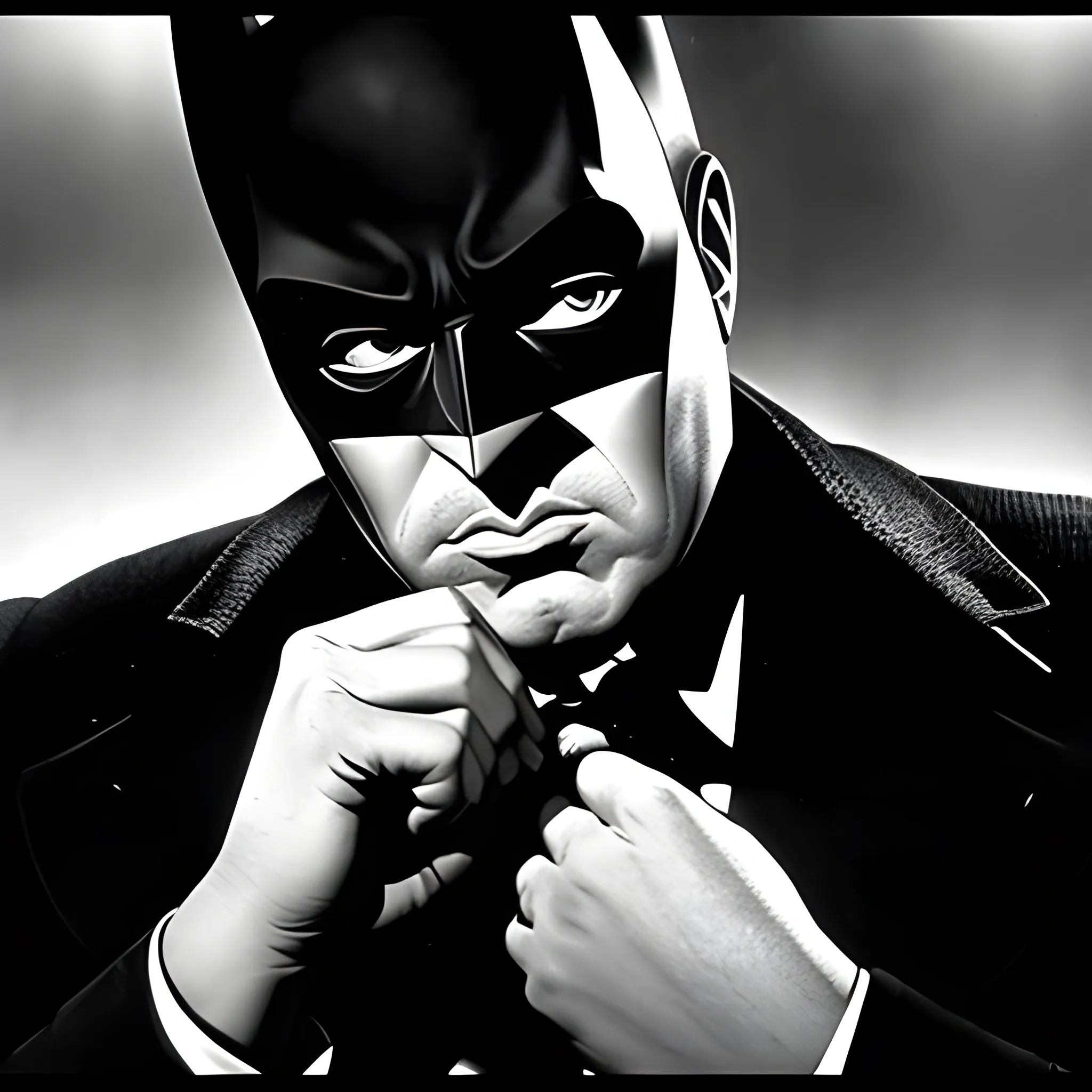 Batman Noir movie directed by Orson Welles, Fritz Lang, John Huston, Alfred Hitchcock, Otto Preminger, Billy Wilder, Mervyn LeRoy, Charles Laughton.