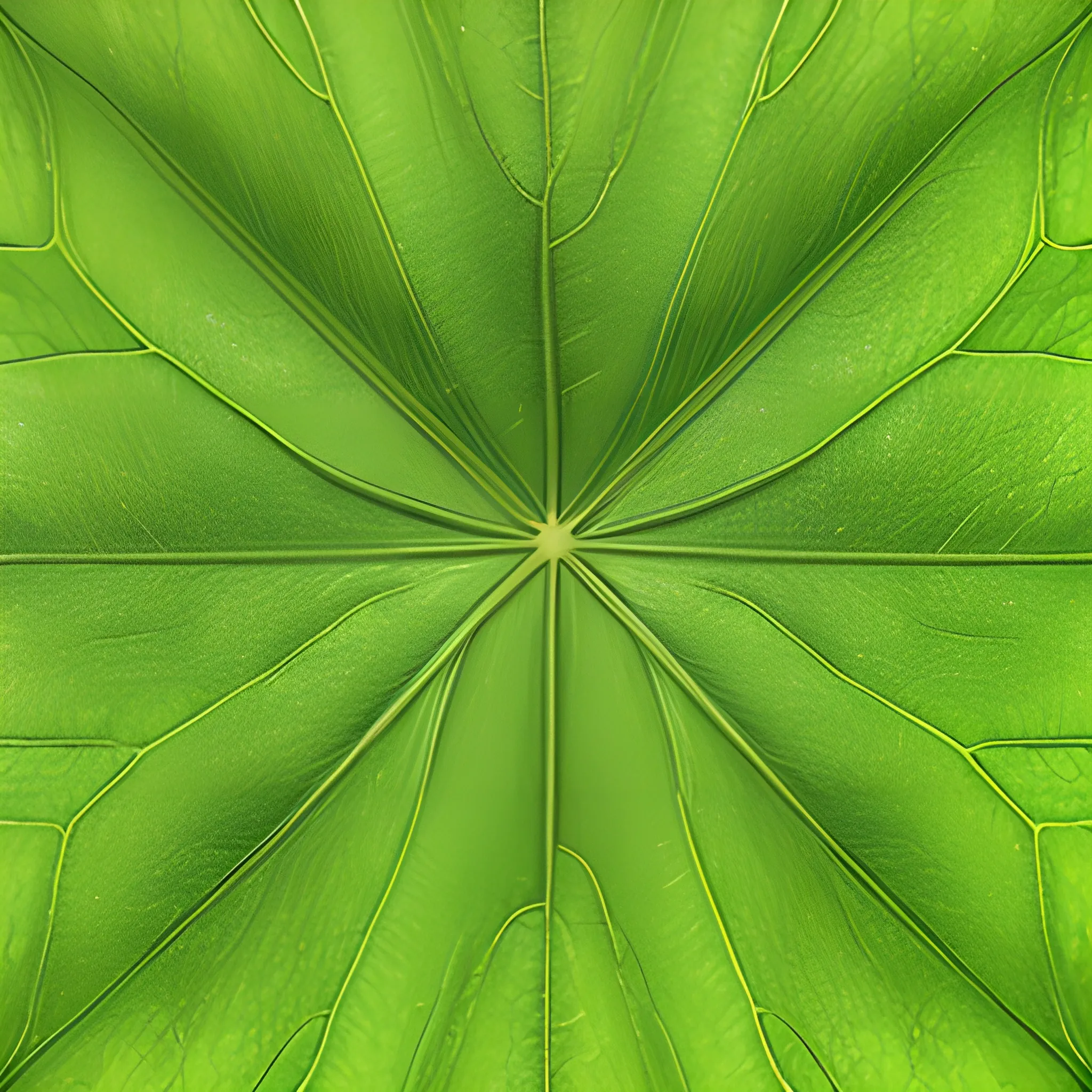 square leaf texture with a size of 256x256 pixels, without empty spaces in the image. The texture should represent a close-up view of a leaf, as if it were taken with a macro photograph using a narrow aperture.