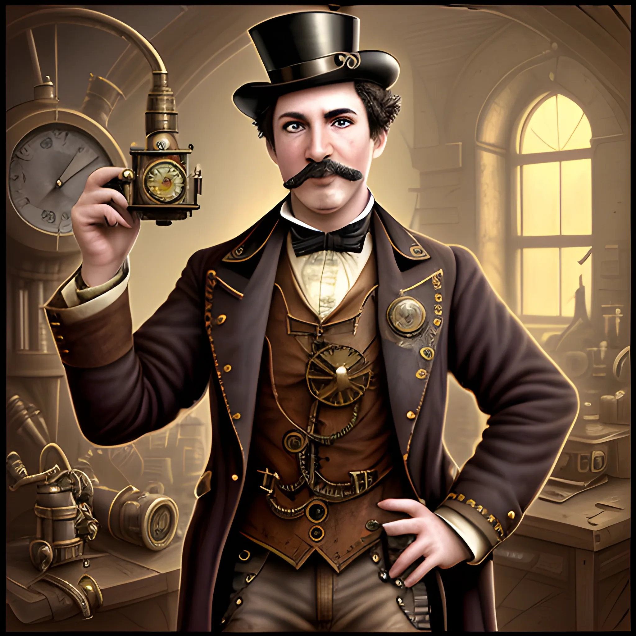 Steampunk inventor