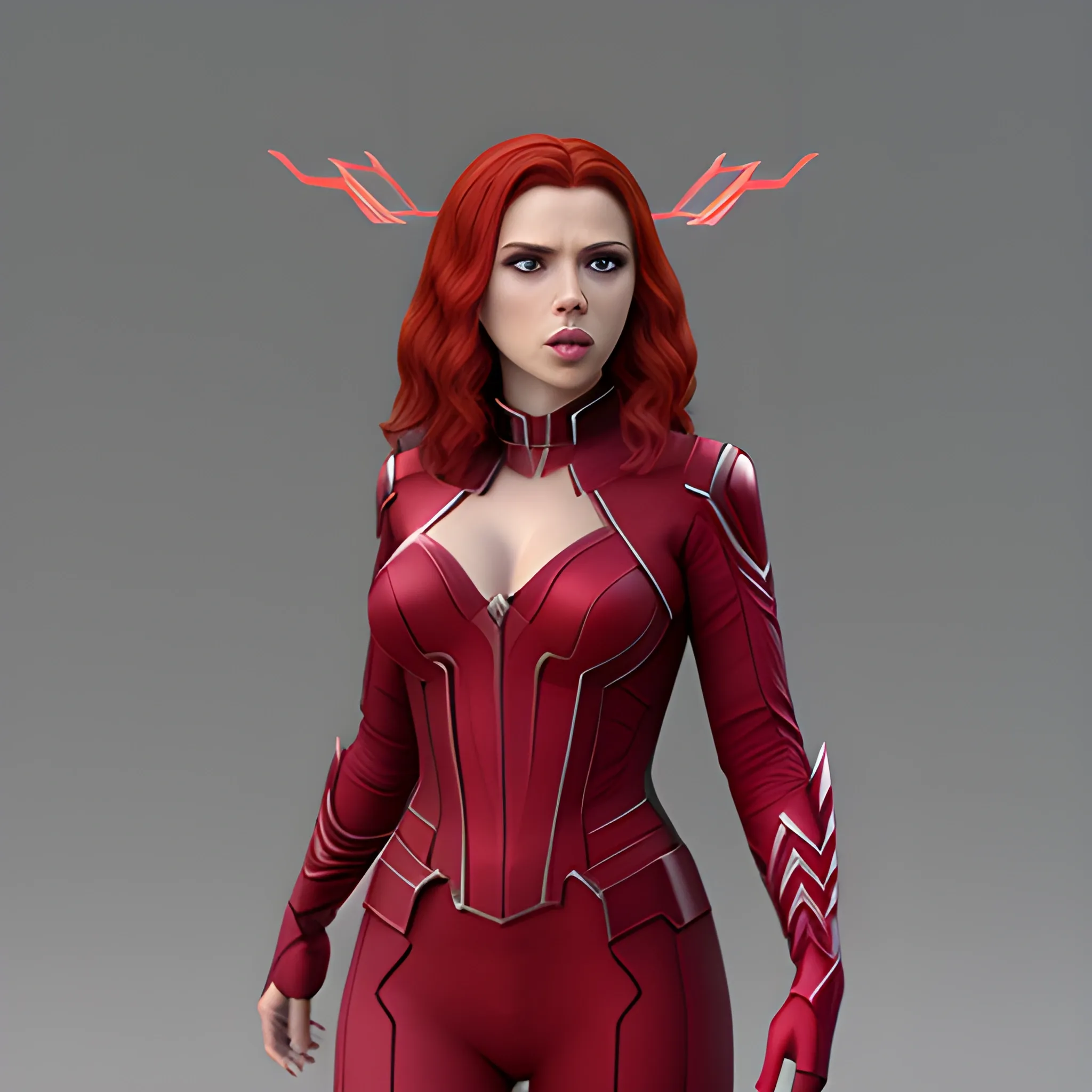 Scarlett Johansson as Scarlet Witch , 3D