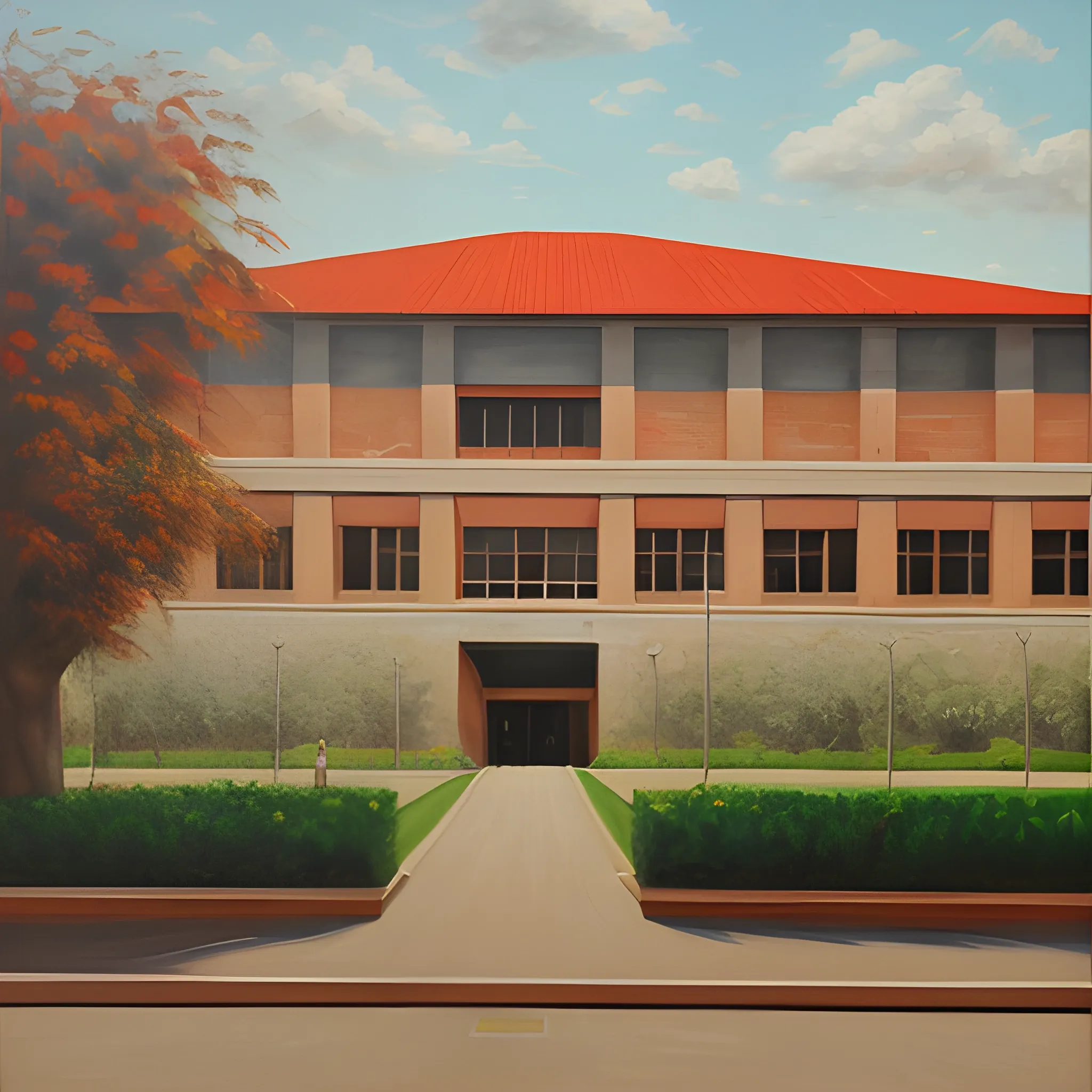 Universidad , Oil Painting