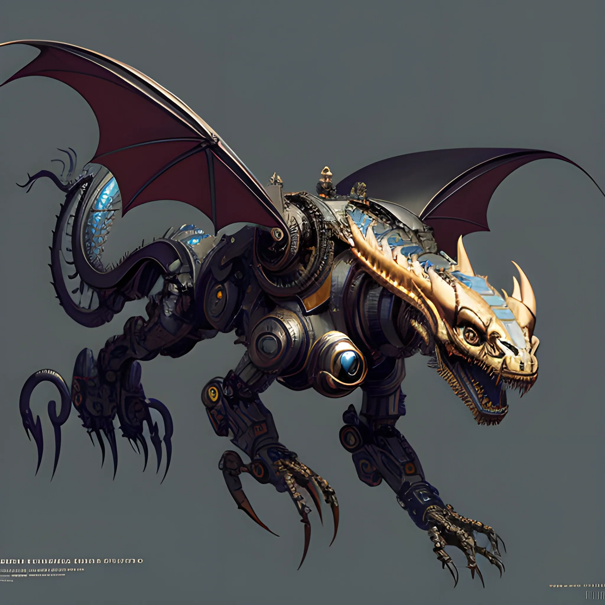 a mechanical robotic dragon flying by viktor antonov, dishonored, concept art, intricate, detailed, dramatic, artstation, colorful